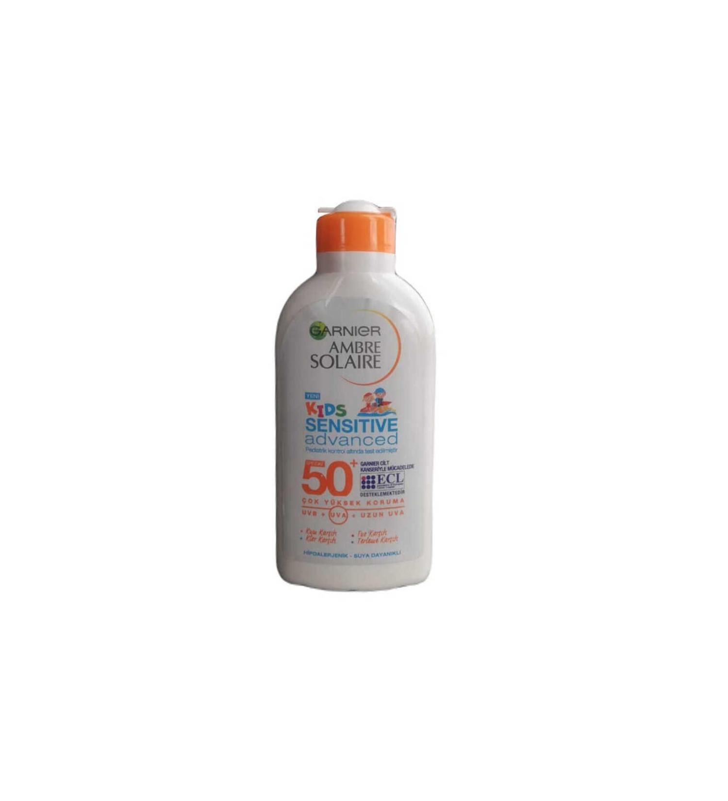 Garnier Ambre Solaire Children's Protective Sun Milk Spf 50 200 Ml /