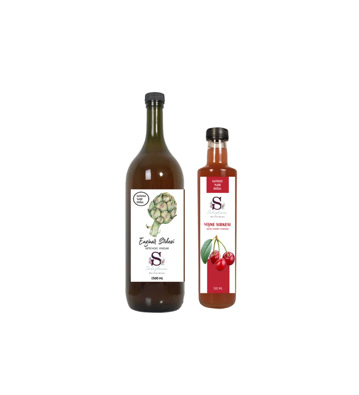 S heylaana Natural Artichoke Vinegar 2000 Ml - Natural Blackberry Vinegar 500 Ml