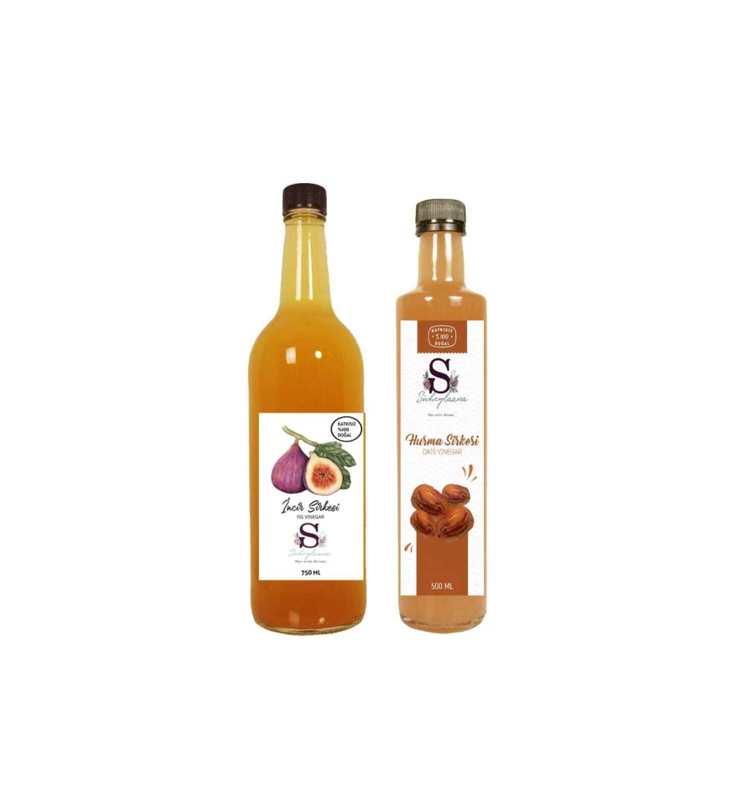 S heylaana Natural Fig Vinegar 750 ml and Natural Cranberry Vinegar 500 ml