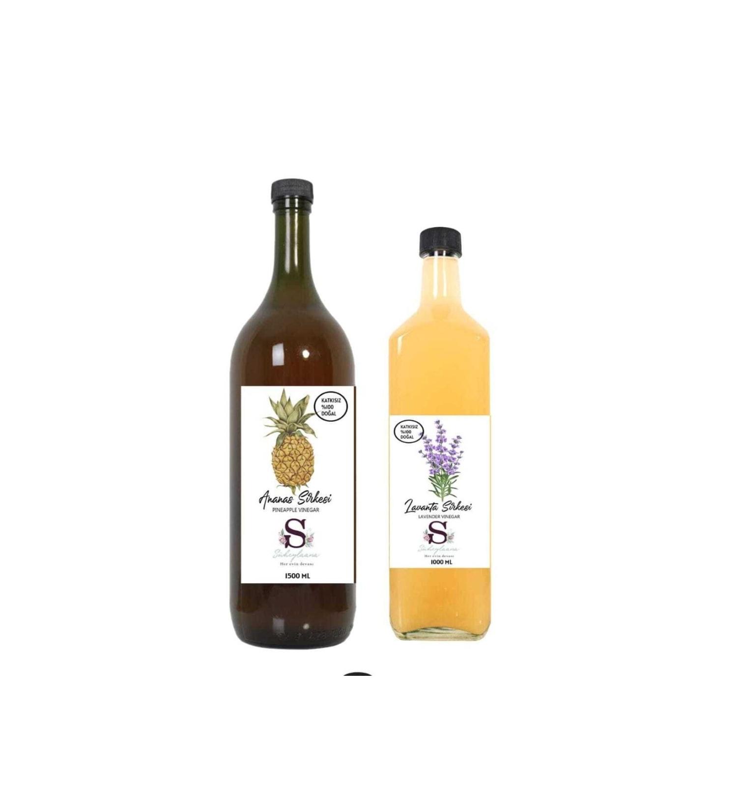 Suheylaana Natural Pineapple Vinegar 1500 Ml And Lavender Vinegar 1000 Ml