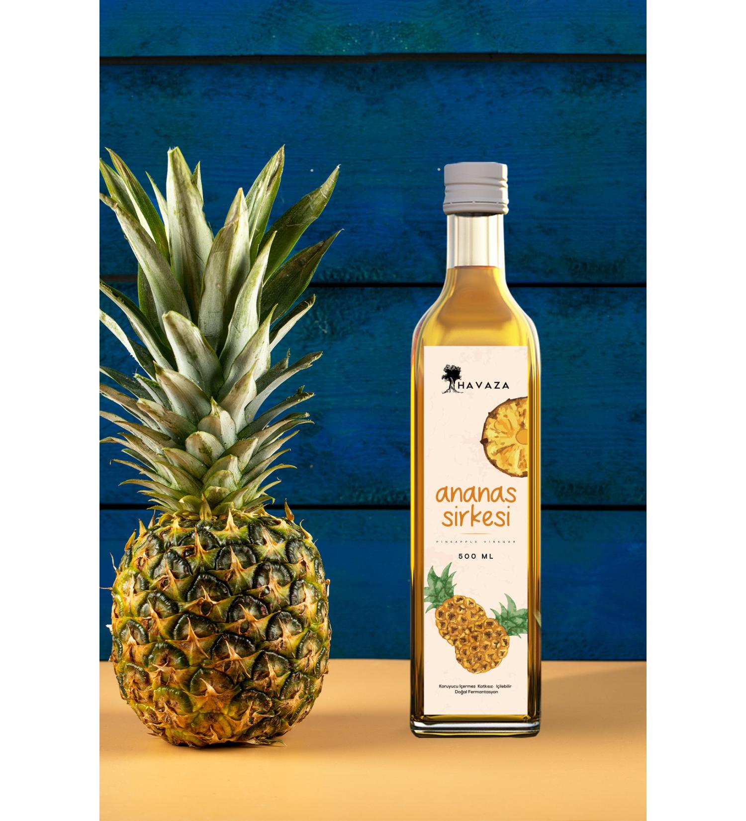 Havaza Pineapple Vinegar 500 ml (Organic Traditional Natural Additive-Free)