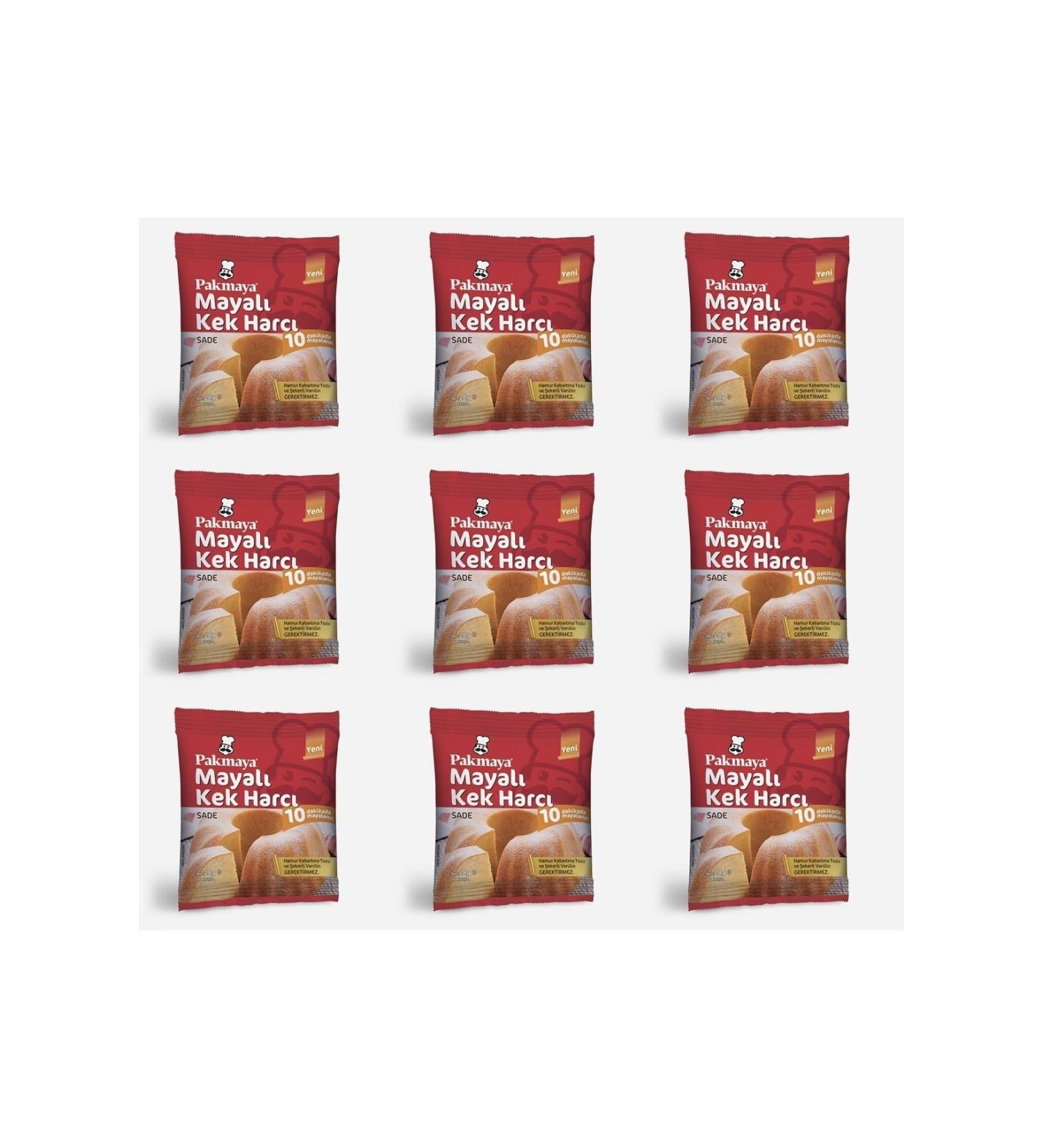 Pakman Pakmaya Yeast Cake Mix Plain 28 Gr X 9 Pieces