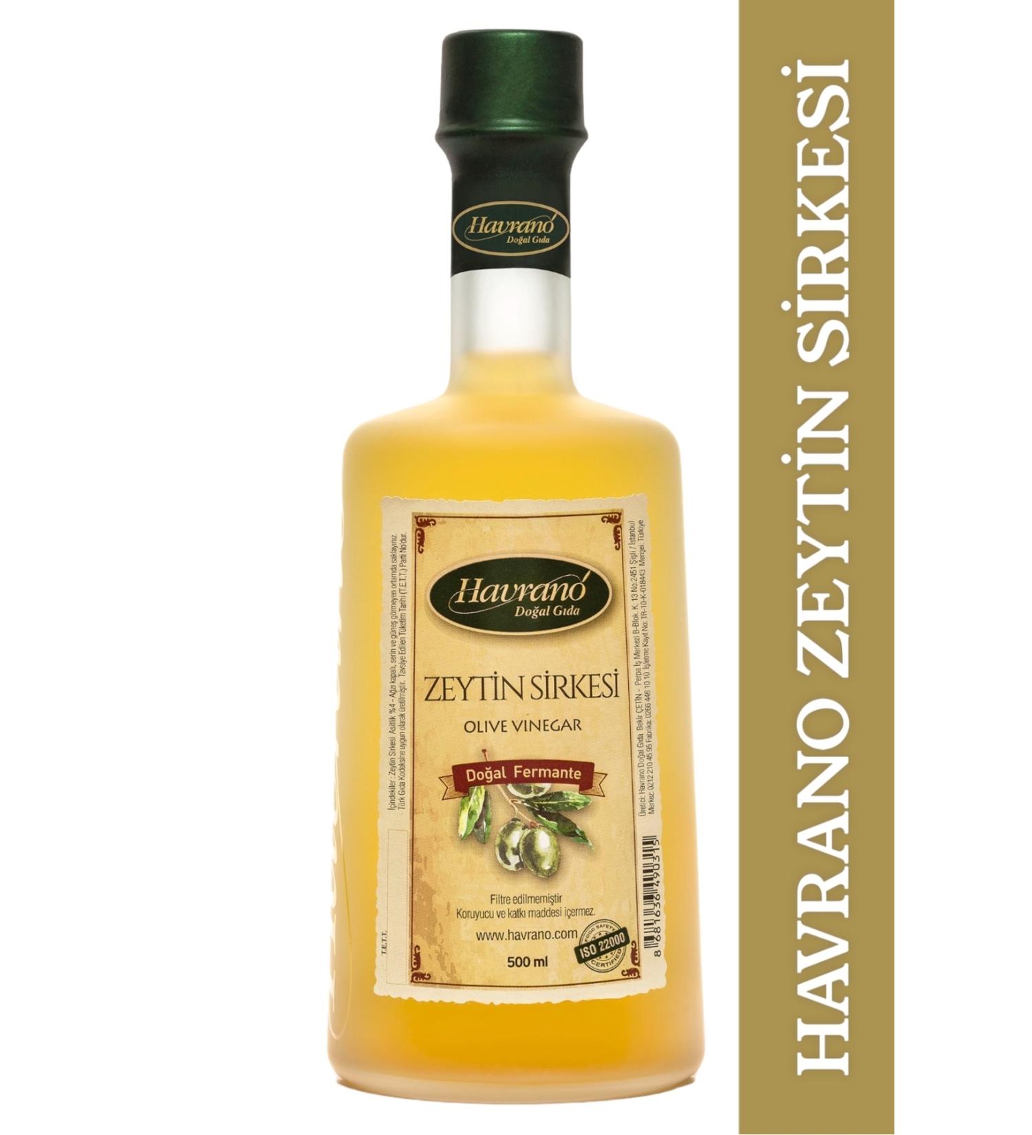 Havrano 0 Natural Fermented Olive Vinegar 500 Ml
