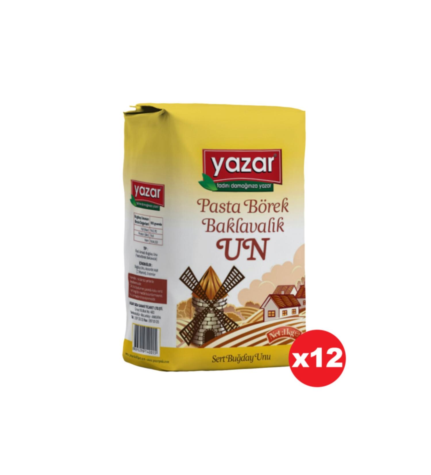 WRITER Wheat Flour for Cake Pastry Baklava 1 Kg. 12 pieces