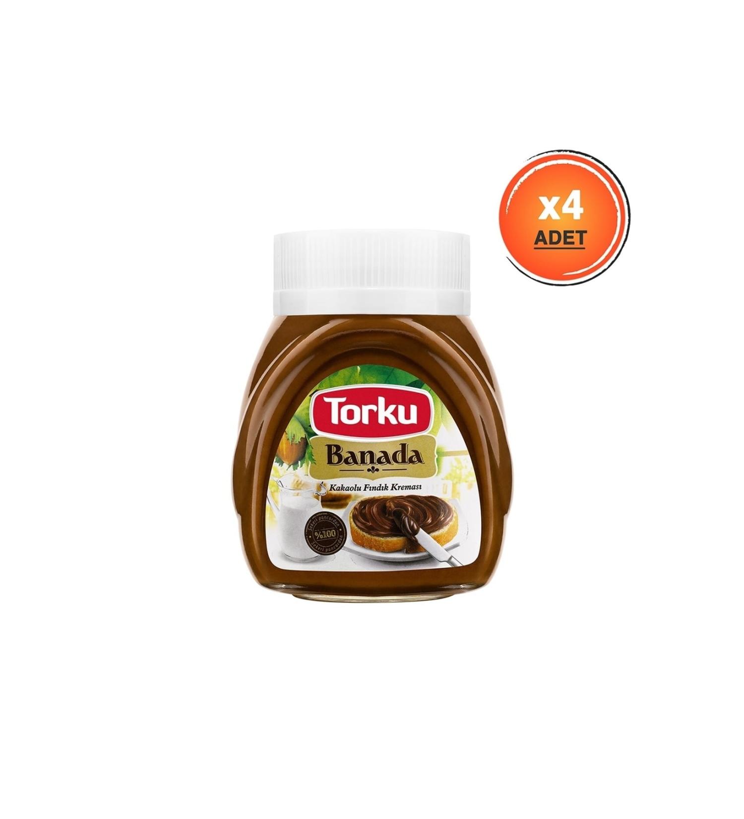 Torku Banada Cocoa Hazelnut Cream Glass 4 X 700 G