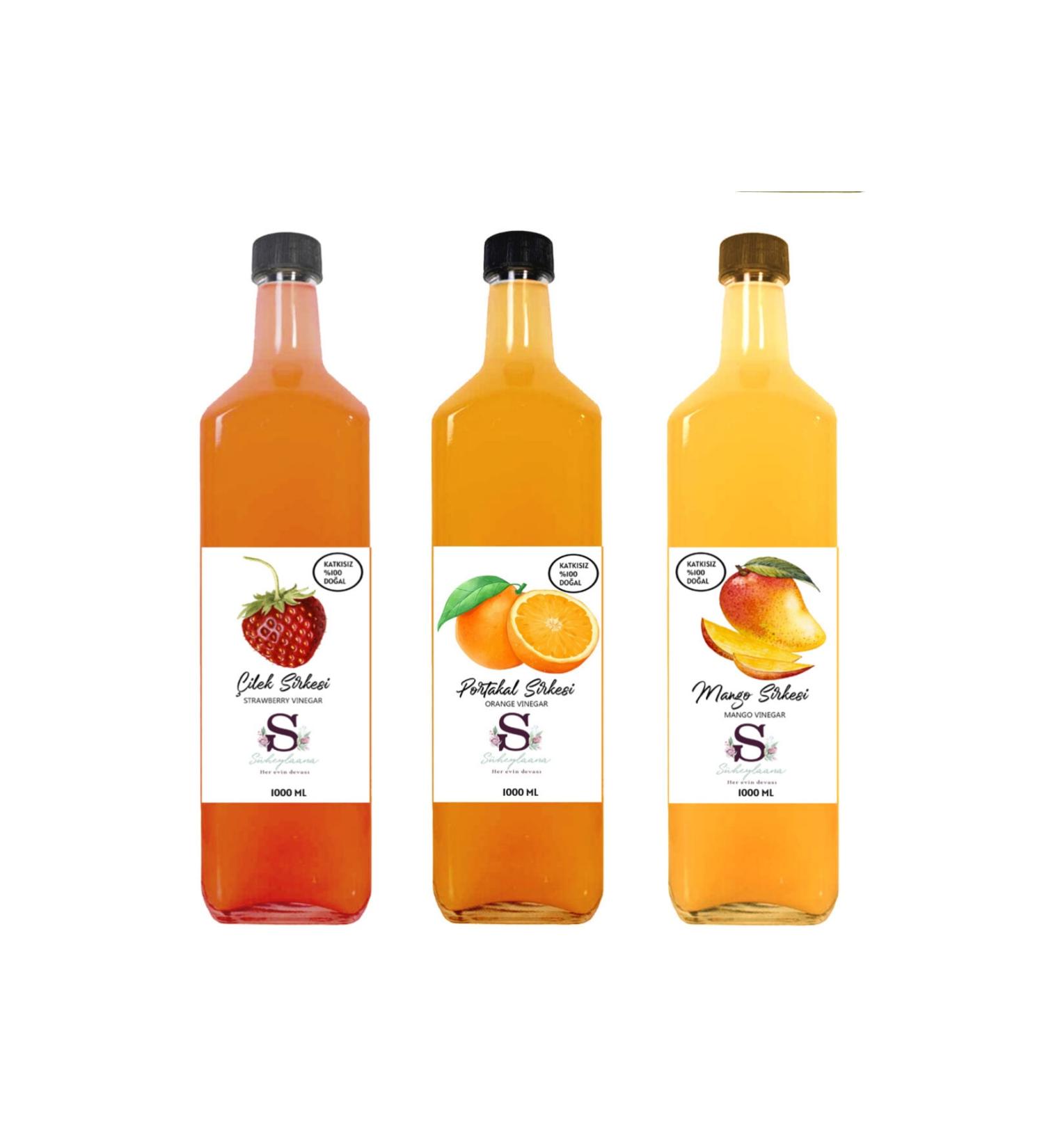 Suheylaana Natural Strawberry Orange and Mango Vinegar 1000 Ml