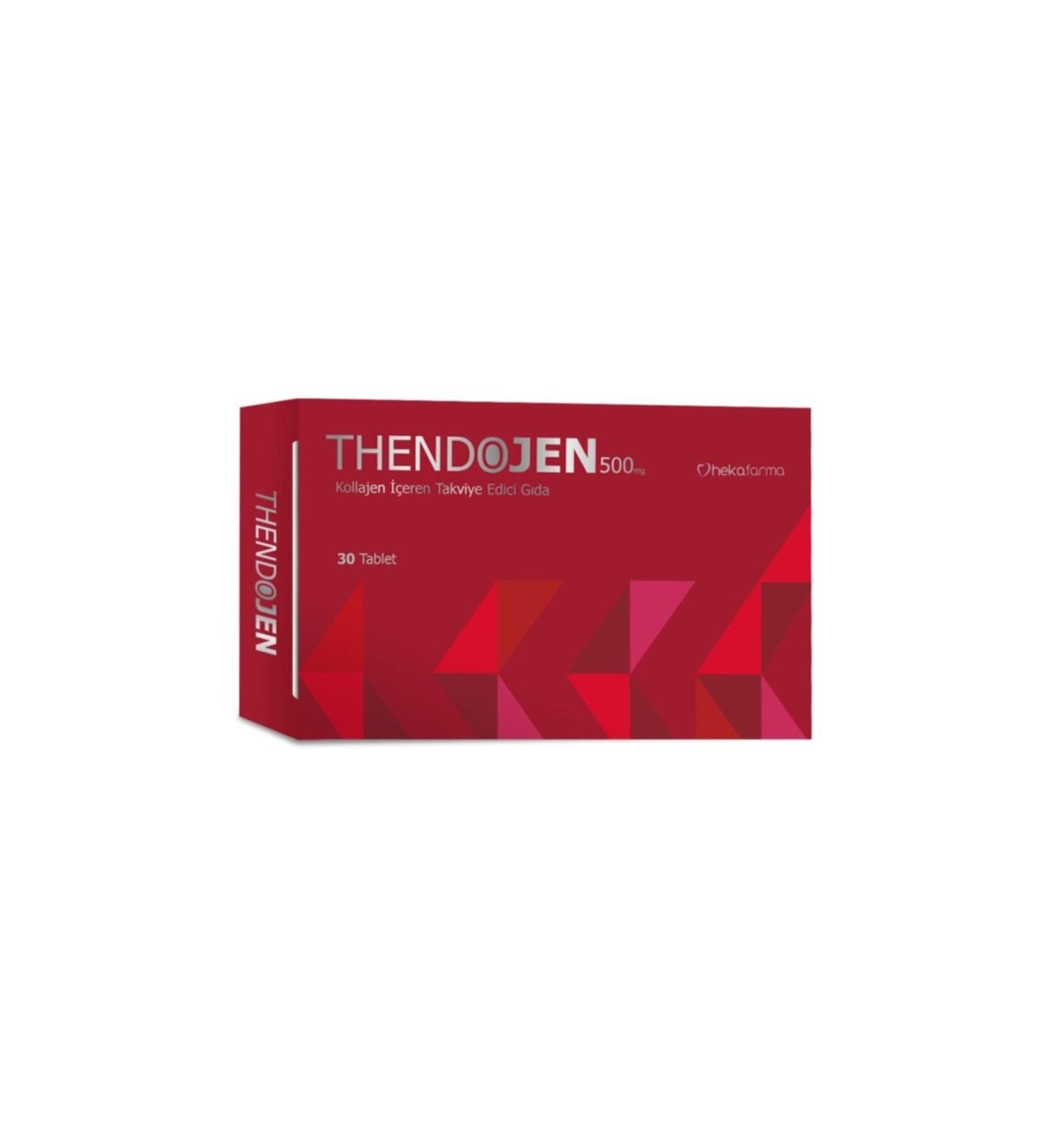 THENDOJEN 500 Mg Collagen Containing Supplementary Food 30 Tablets