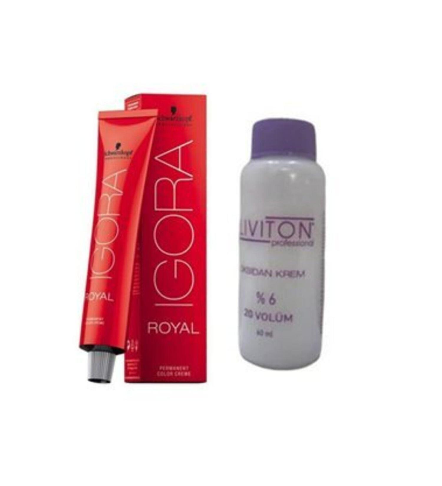 Igora 2 Pieces Royal 4-68 Coffee-Chocolate Red Hair Dye (original)