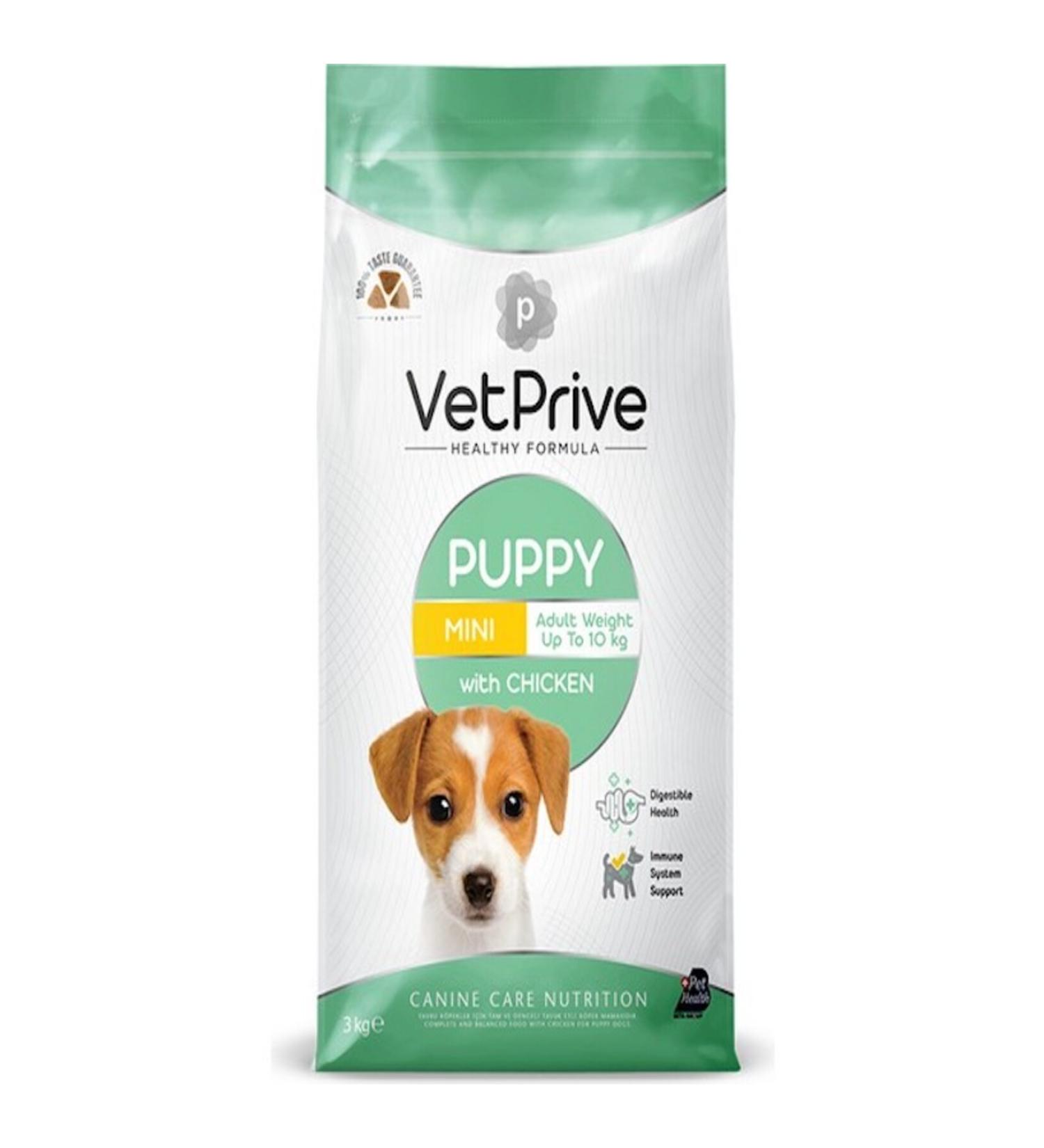 VetPrive Vet Prive Mini and Small Breed Puppy Food with Chicken 3 Kg - Buy Online on GoSupps.com