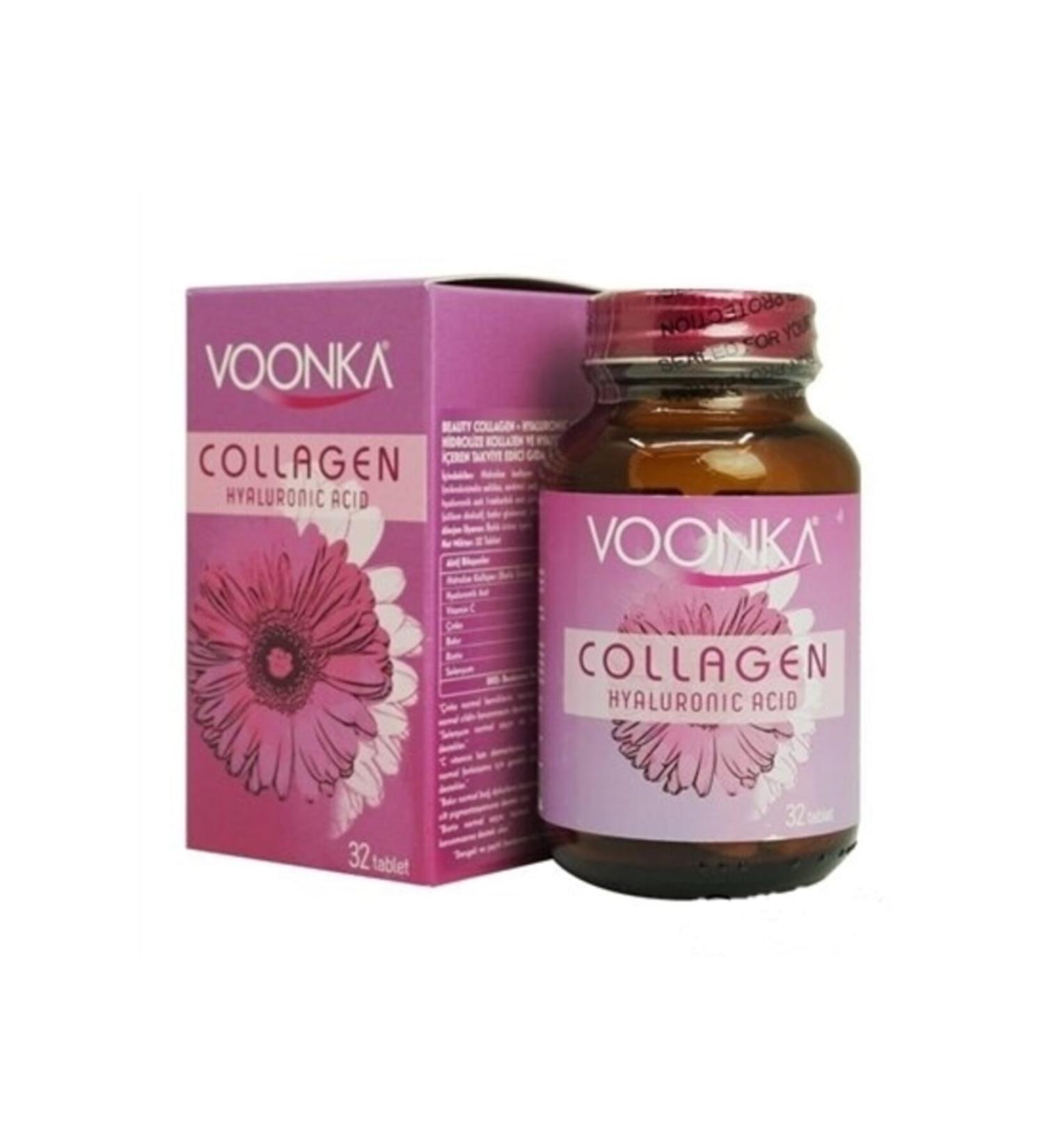 Voonka Collagen Hyaluronic Acid 32 Tablets Skt032023
