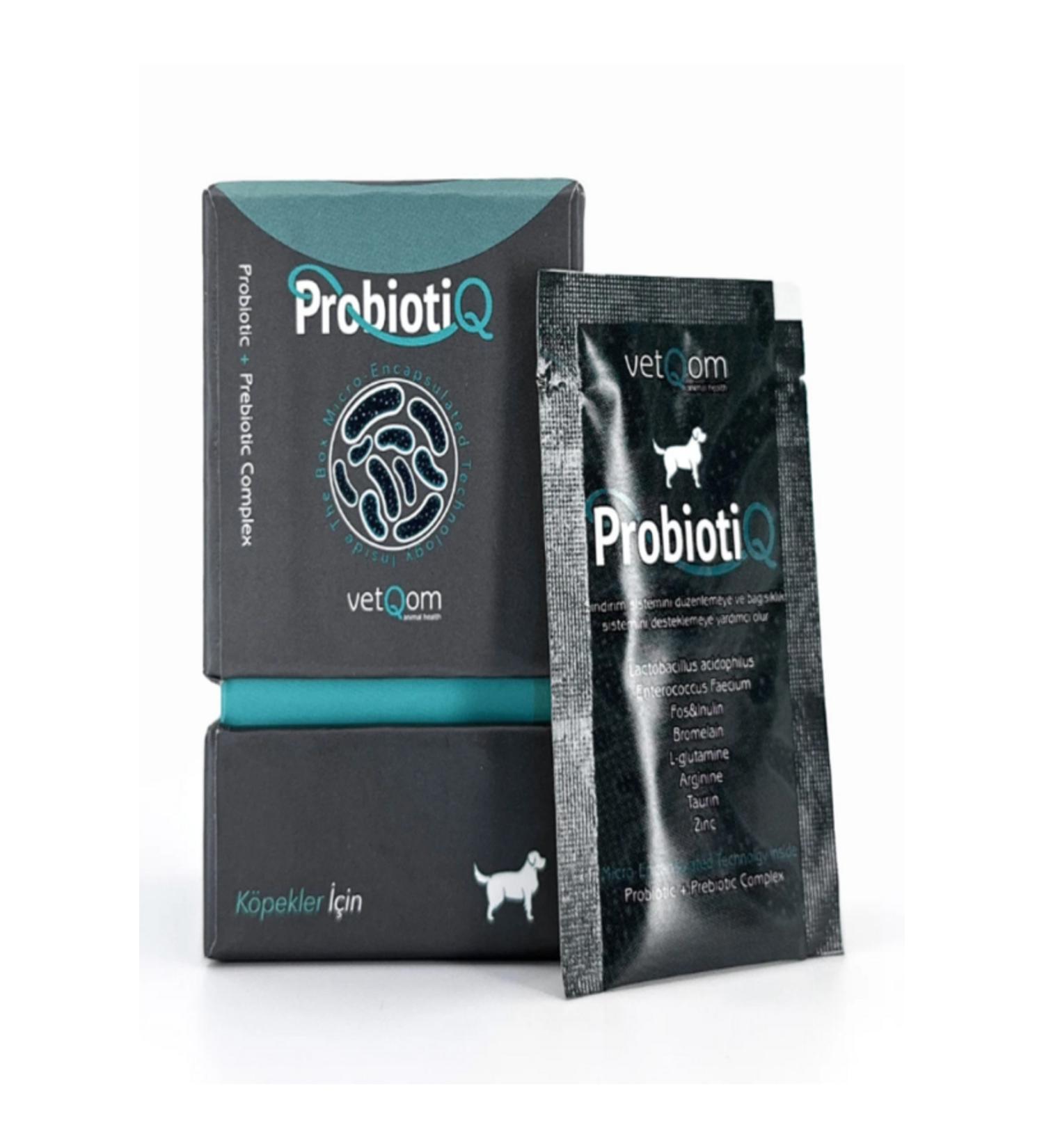 Vetqom Dog Probiotics Probiotics Prebiotics Complex 10 Sachets