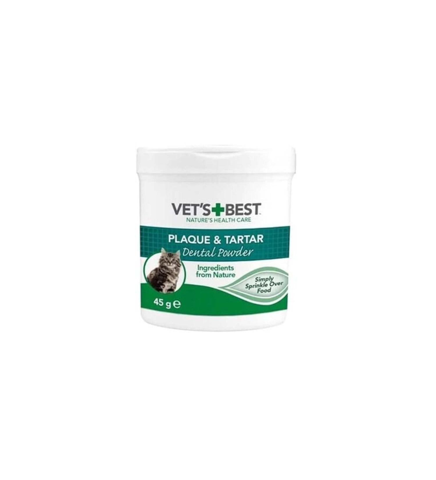 Vets Best Vet's Best Plaque and Tartar Cleaning Cat Oral Care Powder 45 gr