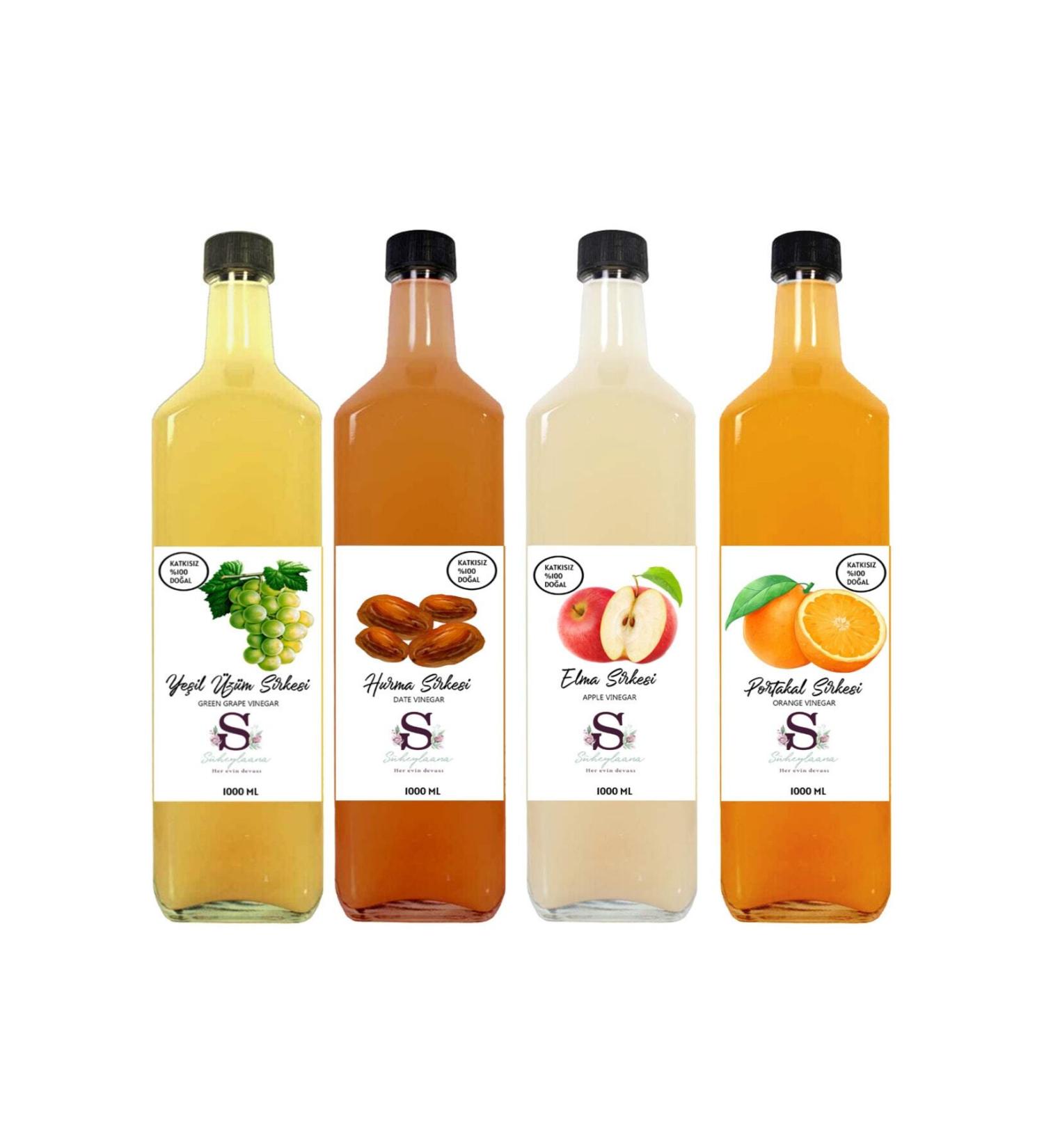 S heylaana Natural Green Grape Date Apple and Orange Vinegar 1000 Ml