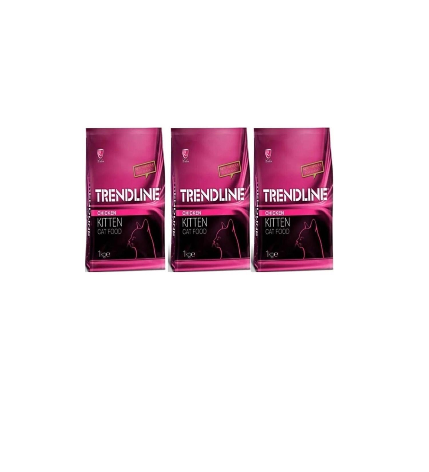 Trendline Chicken Kitten Food 1 kg x 3