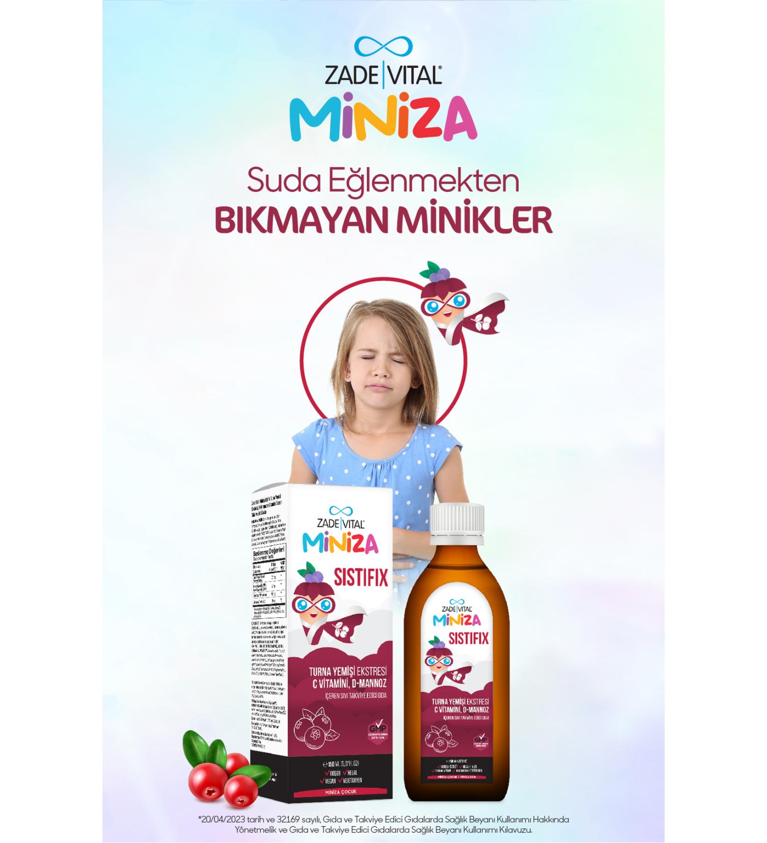 Zade Vital Miniza Sistifix Cranberry 150 Ml - Buy Online on GoSupps.com