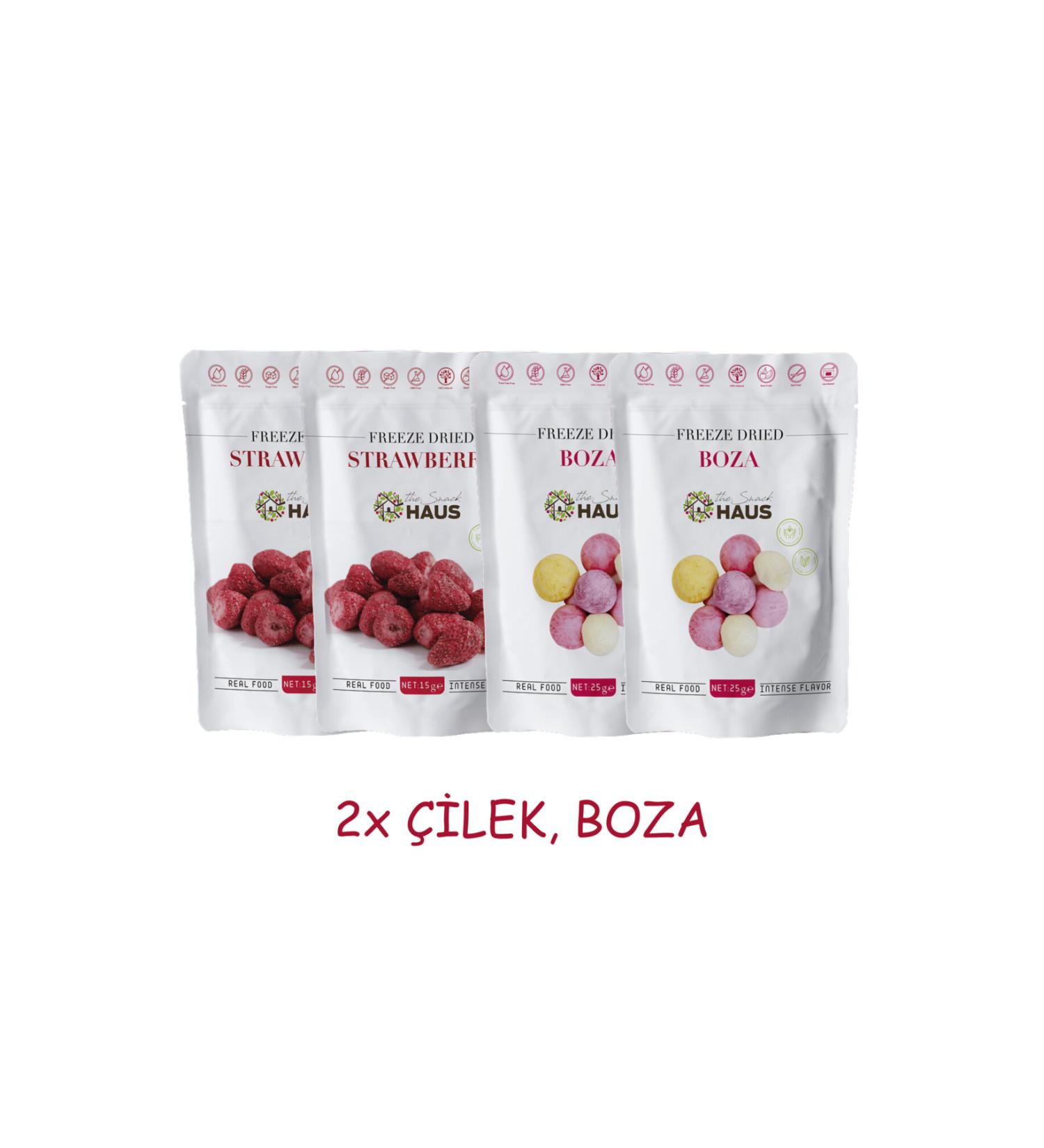 The Snack Haus Freeze Dried 2 Strawberries 2 Boza