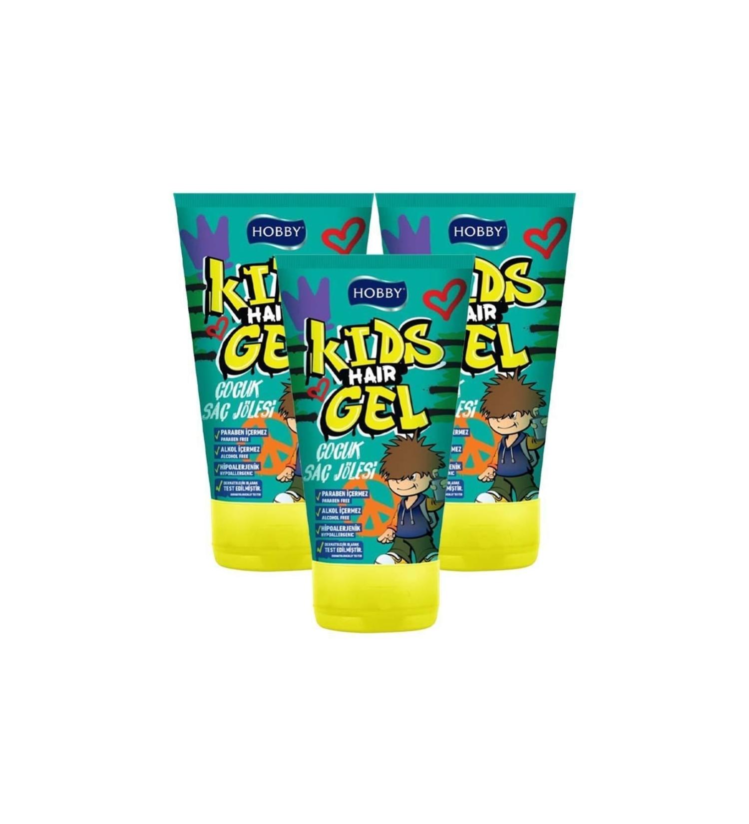 Hobby Kids Hair Gel 150 Ml X 3