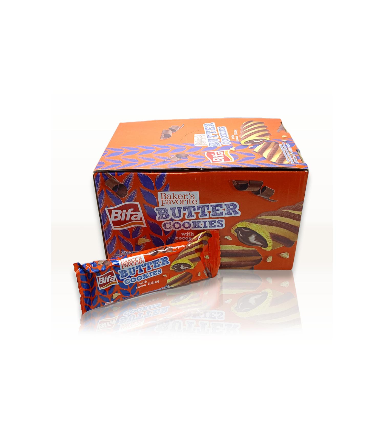 Mixed BIFA BUTTER COOKIES COCOA CREAM MOSAIC BISCUITS 24 PIECES - Buy Online on GoSupps.com