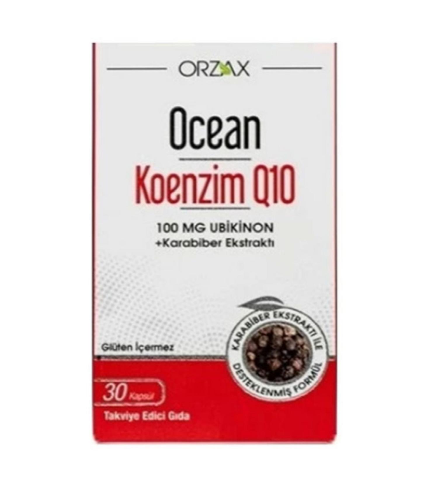 Ocean Orzax Ocean Coenzyme Q10 30 Black Pepper Extract Food Supplement