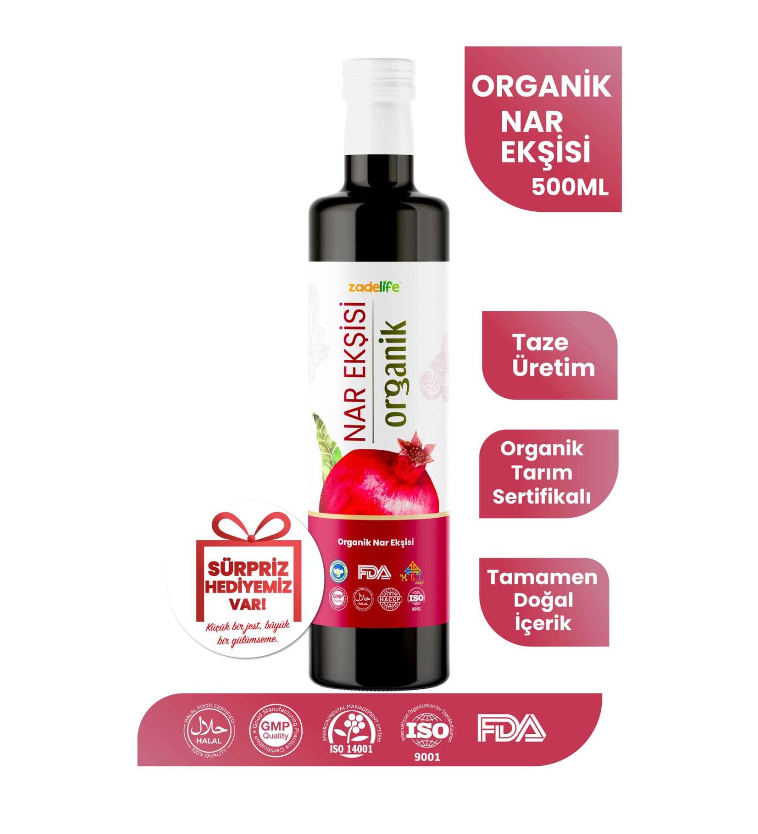 zadelife Organic Pomegranate Syrup FDA Approved 700 gr - Buy Online on GoSupps.com