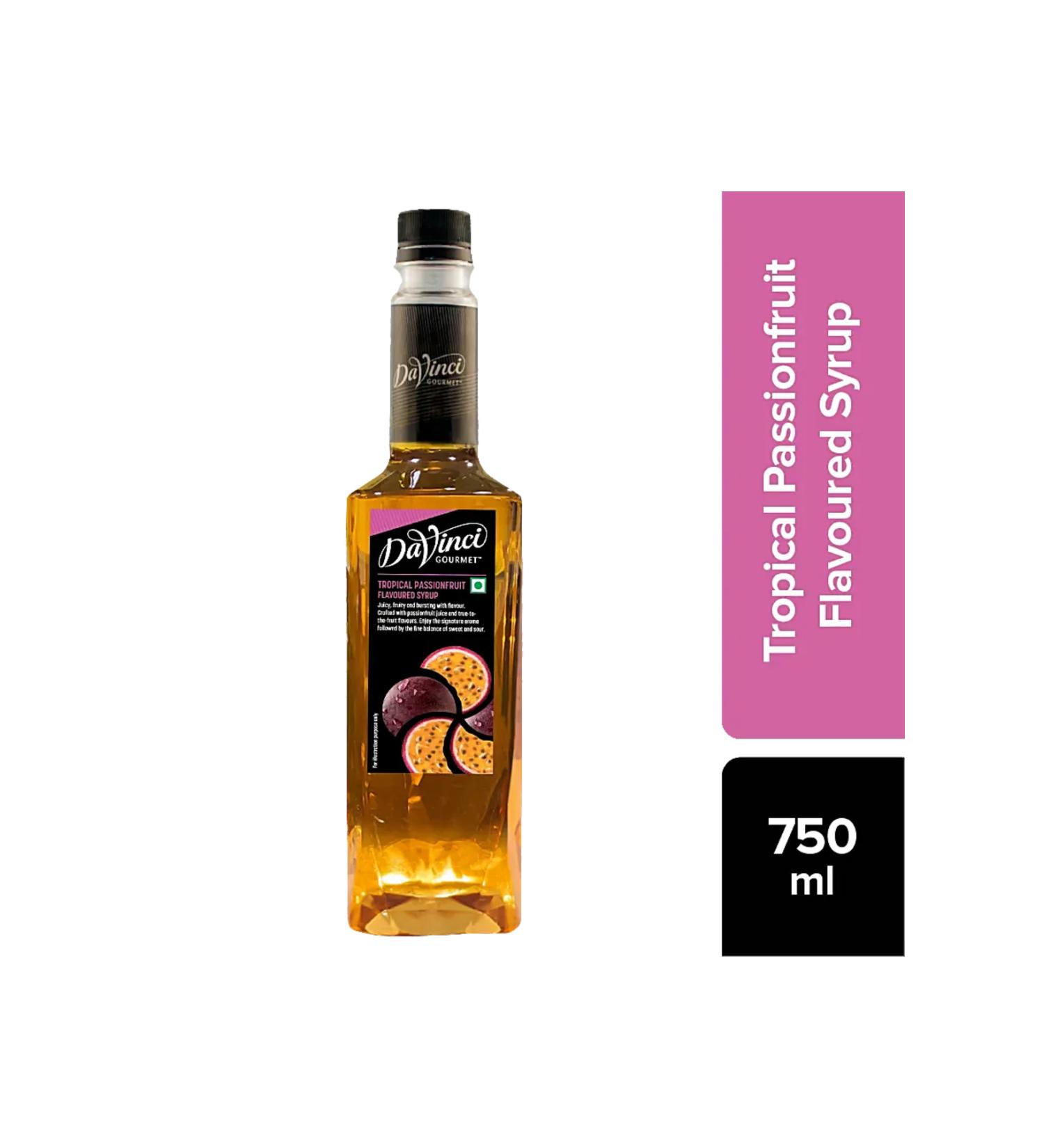 DaVinci Gourmet Passion Fruit Flavored Cocktail Syrup 750 ML