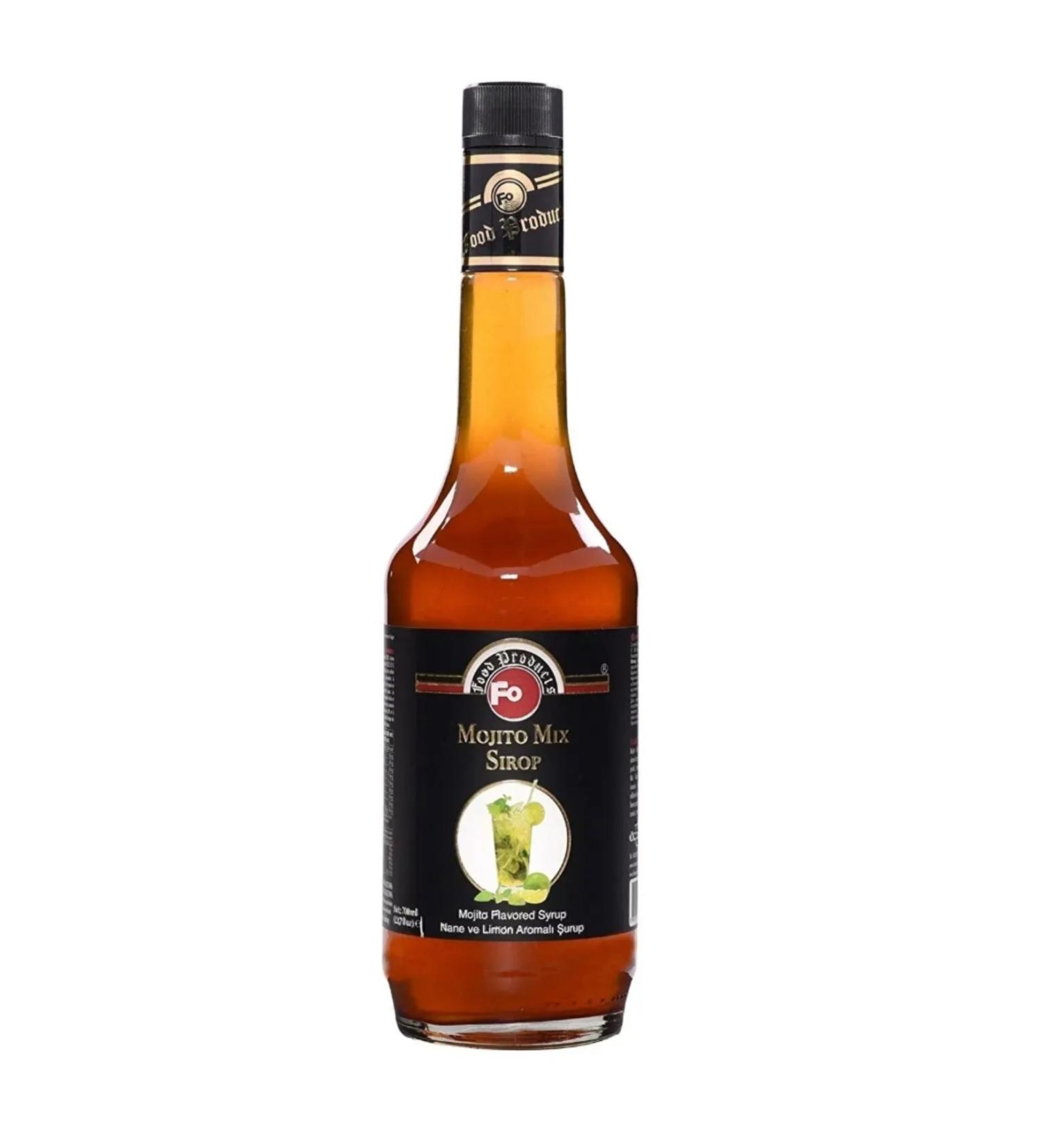 Fo Syrup Fo Mojito Mix Flavored Cocktail Syrup 700ml Glass