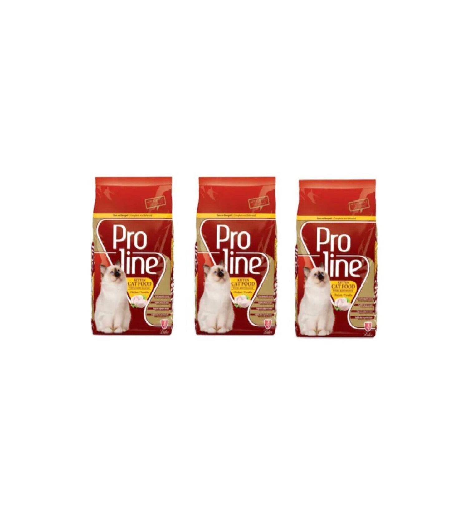 Proline Chicken Kitten Cat Food 1.2 Kg x 3 Pieces