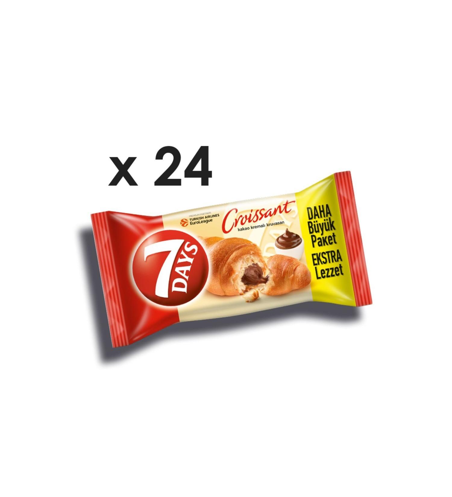 7DAYS Cocoa Cream Croissant 72 Gr 24 pcs