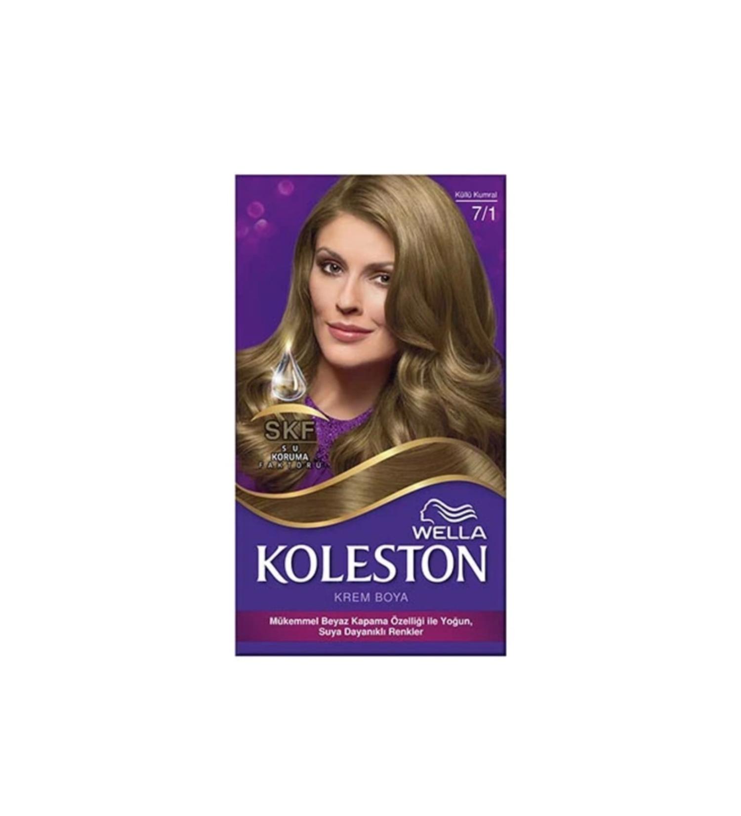 Wella Koleston Kit Hair Dye 7/1 Ash Blonde