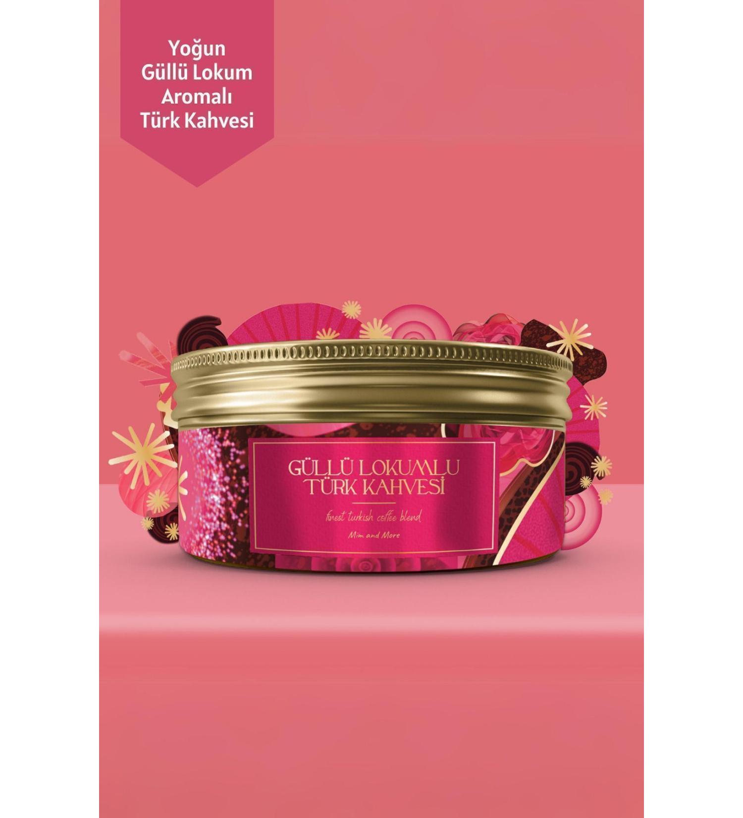 Mim and More Turkish Coffee with Rose Turkish Delight Rose Turkish Delight Flavored Turkish Coffee 150 Gr - Buy Online on GoSupps.com