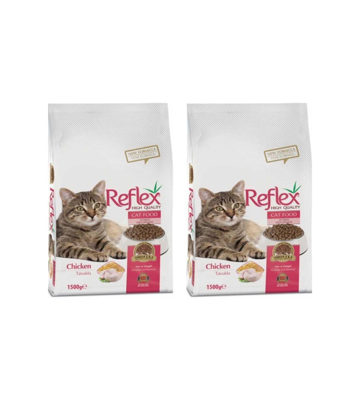 Reflex Chicken Adult Cat Food 1.5 kg x 2 Pieces