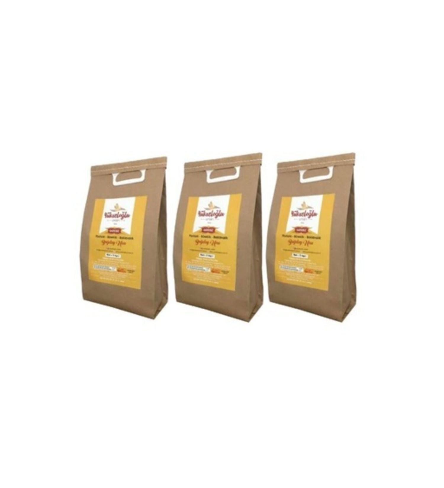 Y KSELO LU FLOURS Additive-Free Wheat Flour for Pastry and Baklava 3 X 5 Kg