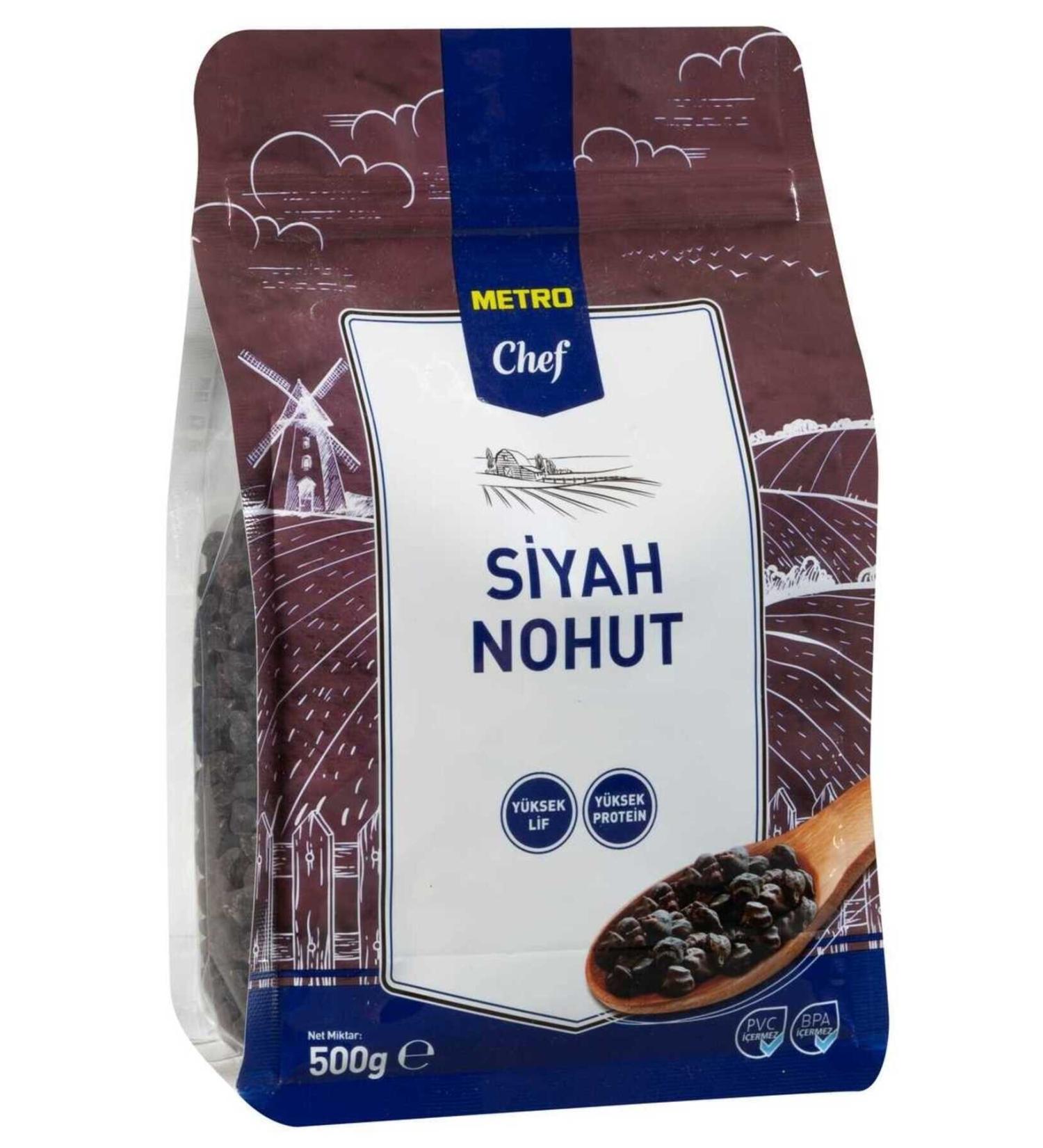 Metro Chef Black Chickpeas 500G 2 PACKS Seed Legumes Legume