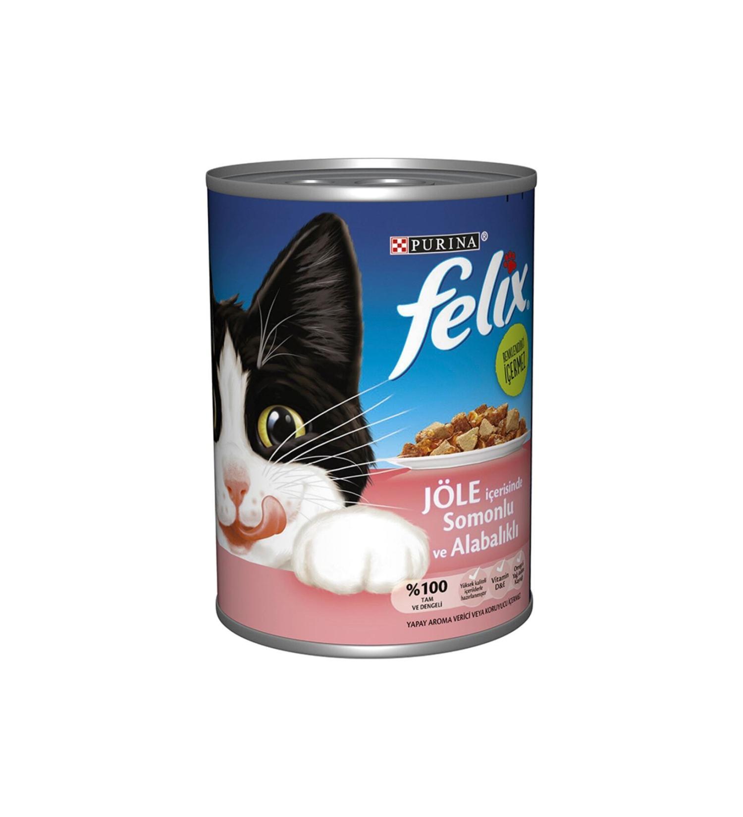 FELIX Canned Adult Cat Food with Salmon and Trout 400 gr