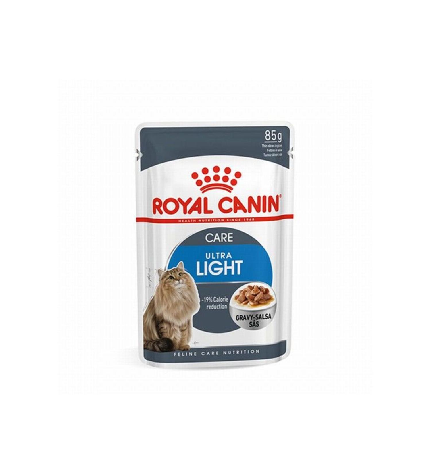 Royal Canin Light Weight Gravy Low Calorie Light Cat Canned Food 12 Pieces 85 Gr