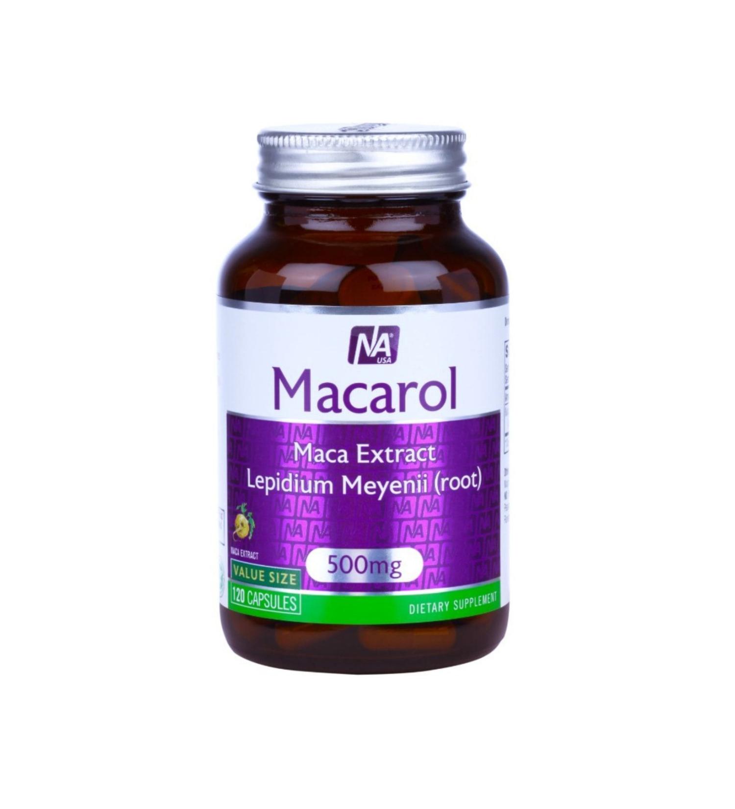 Natrol Macarol 500 Mg 120 Capsules