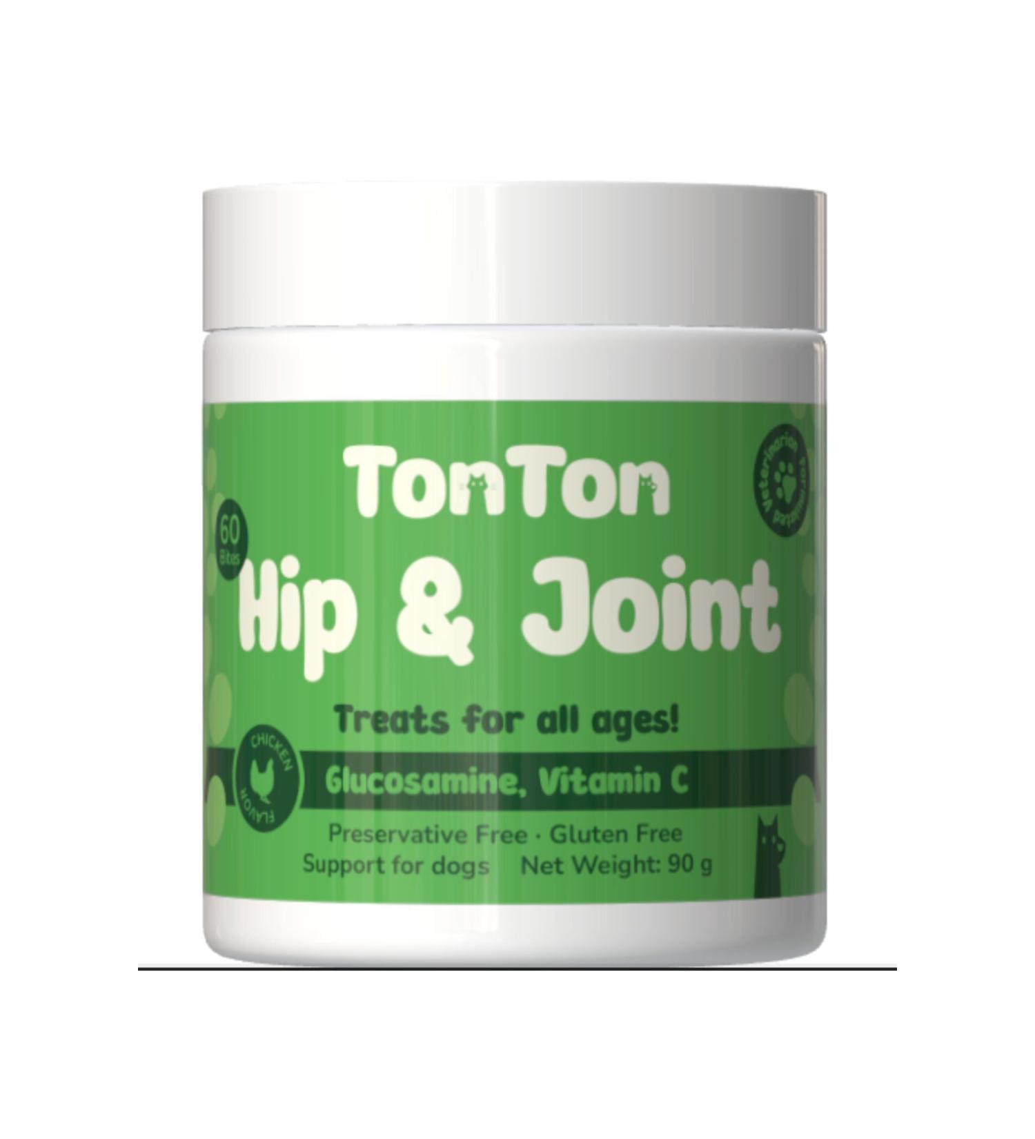 Tonton Hip & Joint Glucosamine for Dogs 60 Tablets (Manganese & Collagen) - Buy Online on GoSupps.com