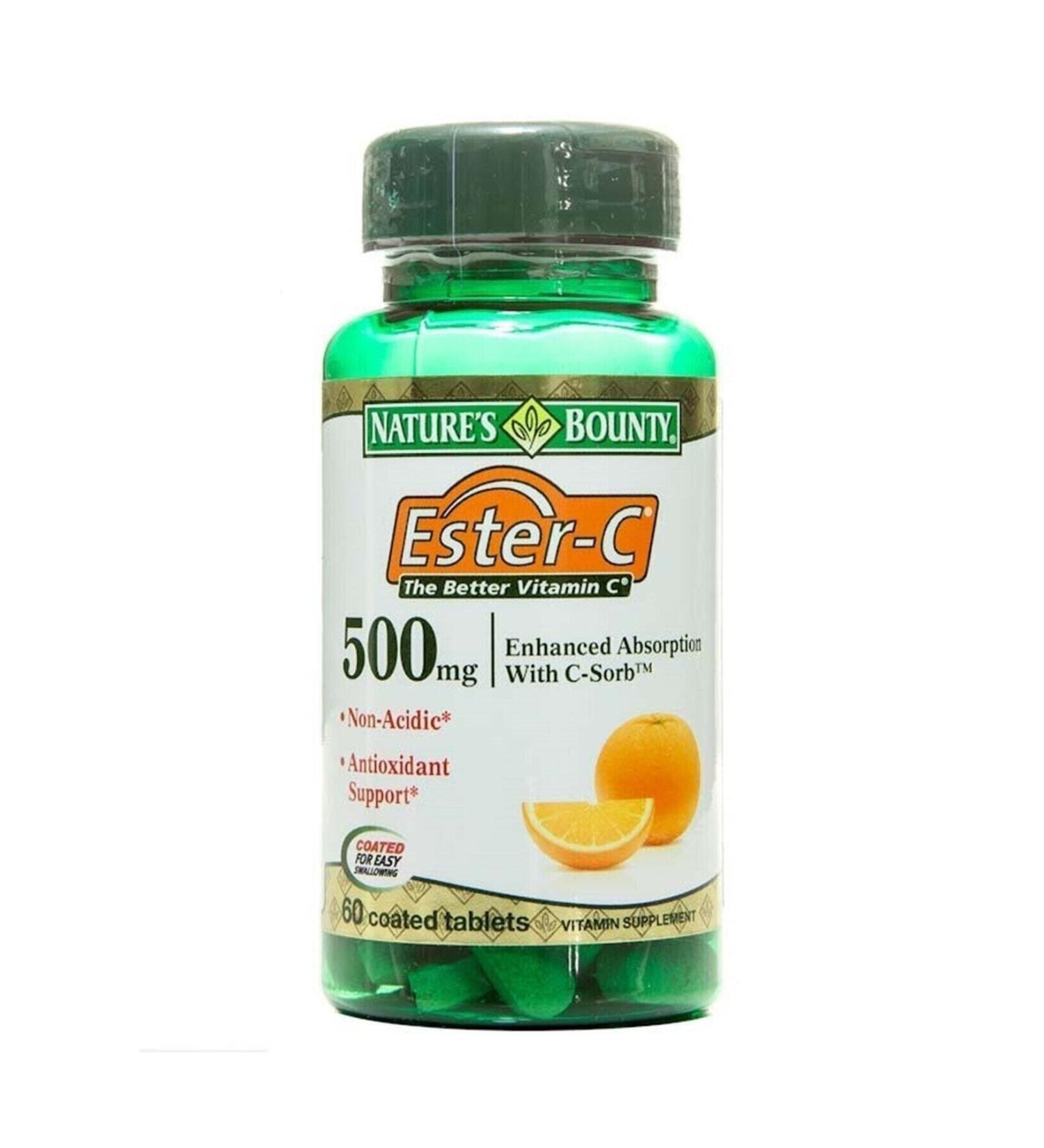 Natures Bounty Ester C 500 Mg 60 Tablets