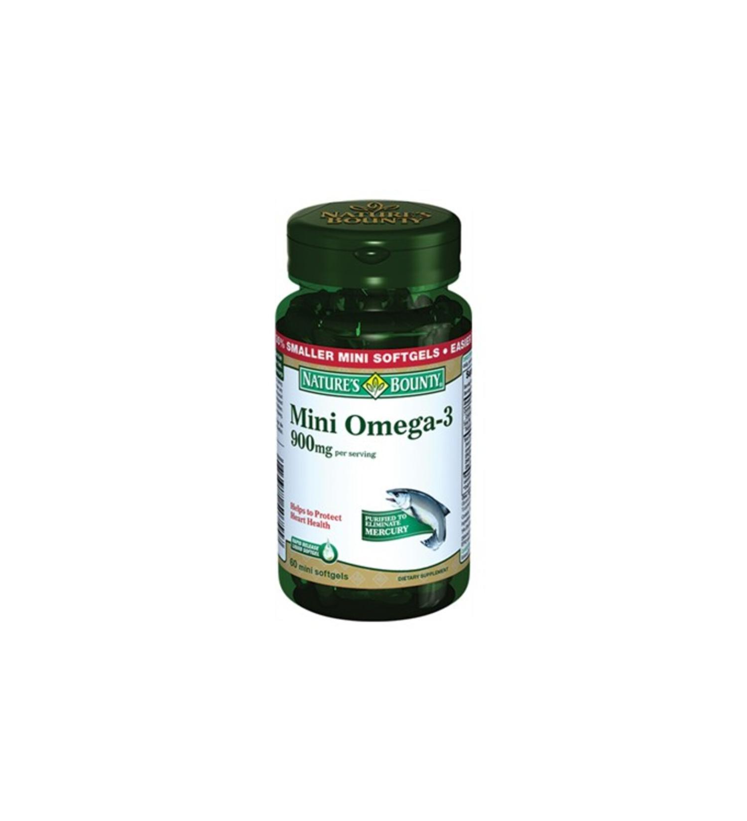 Natures Bounty Mini Omega 3 900 Mg 60 Capsules