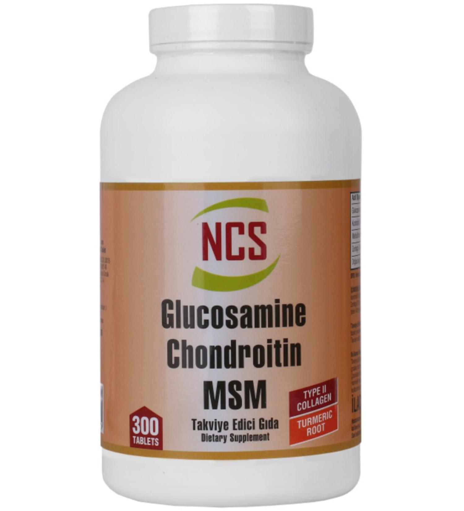Ncs Glucosamine Chondroitin Msm 300 Tablets Turmeric Collagen 8699273573575