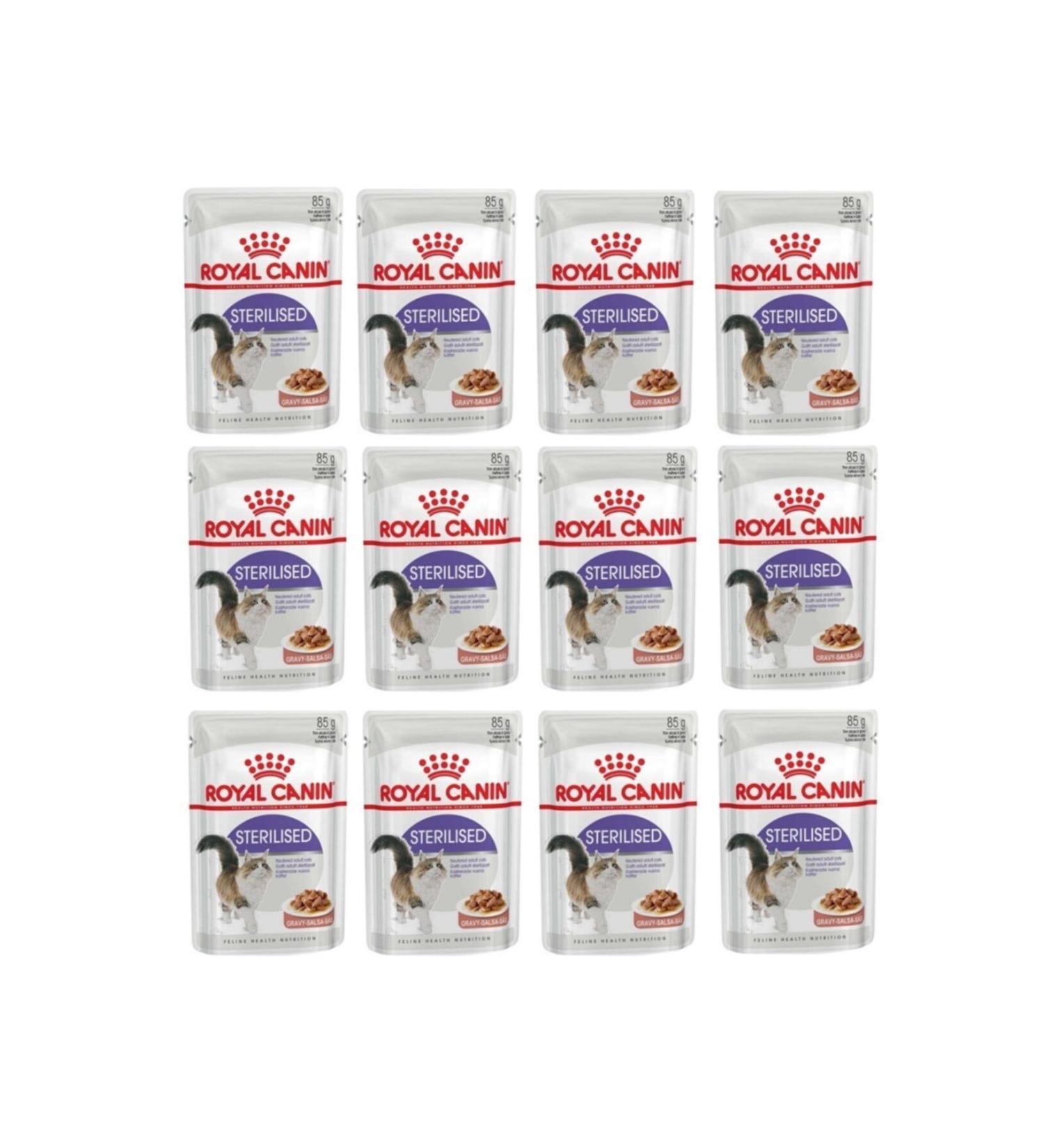 Royal Canin Sterilized Gravy Sauce Neutered Cat Age 85 gr (12 Pieces)