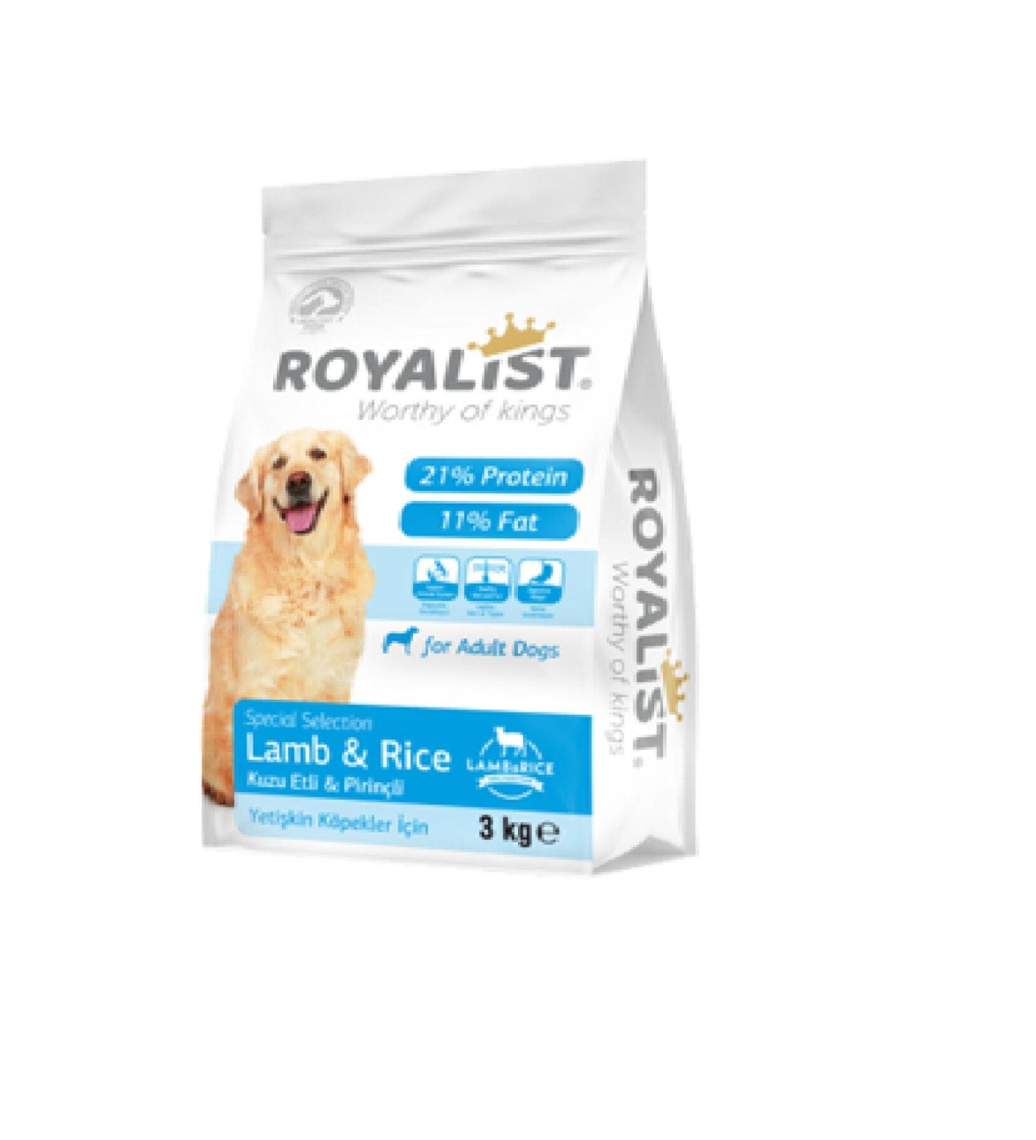 Royalist 01007 Lamb & Rice Adult Dog Food 3 Kg