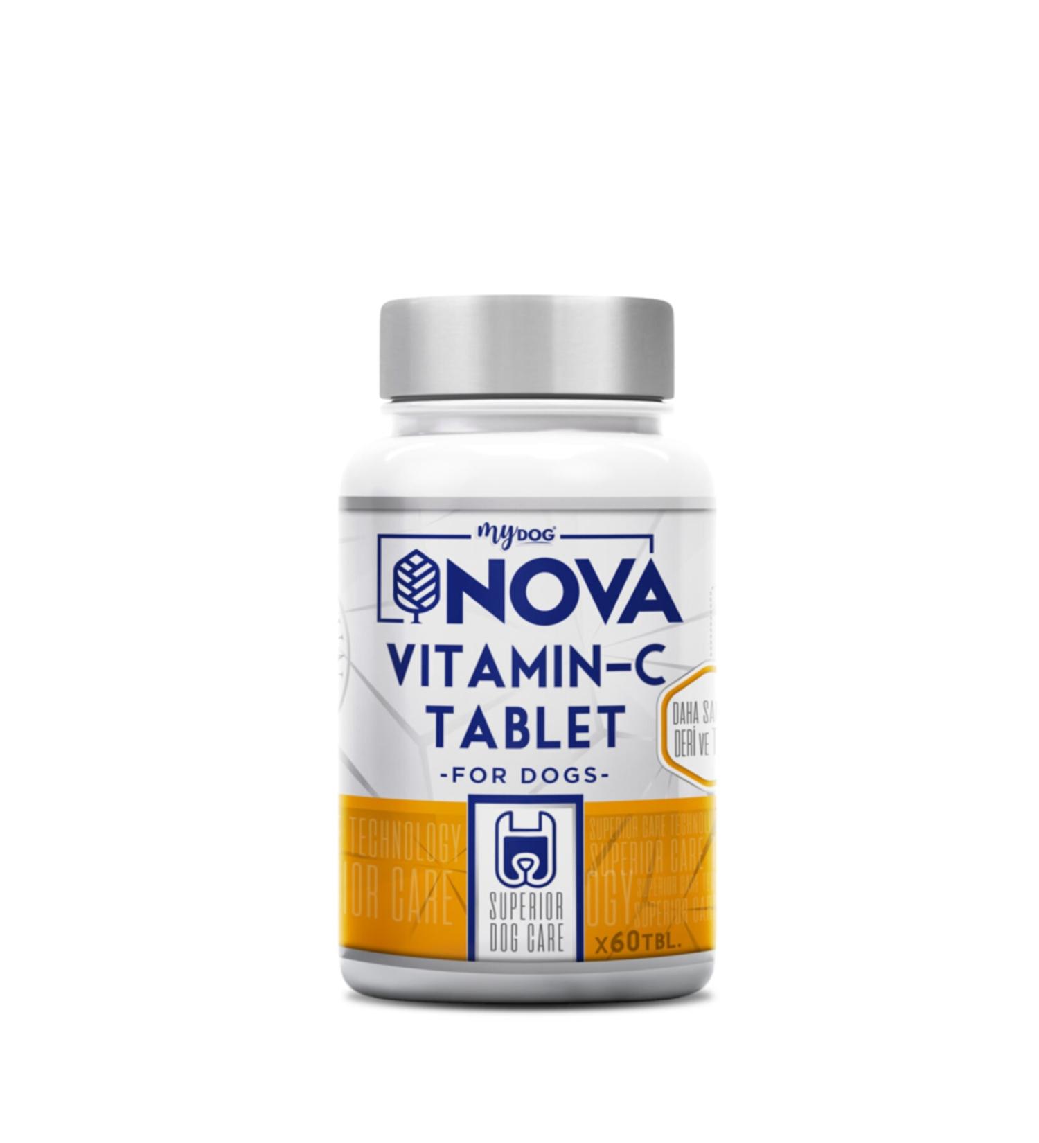 Nova Vitamin C Tablets for Dogs 60 Tablets Domestic Production