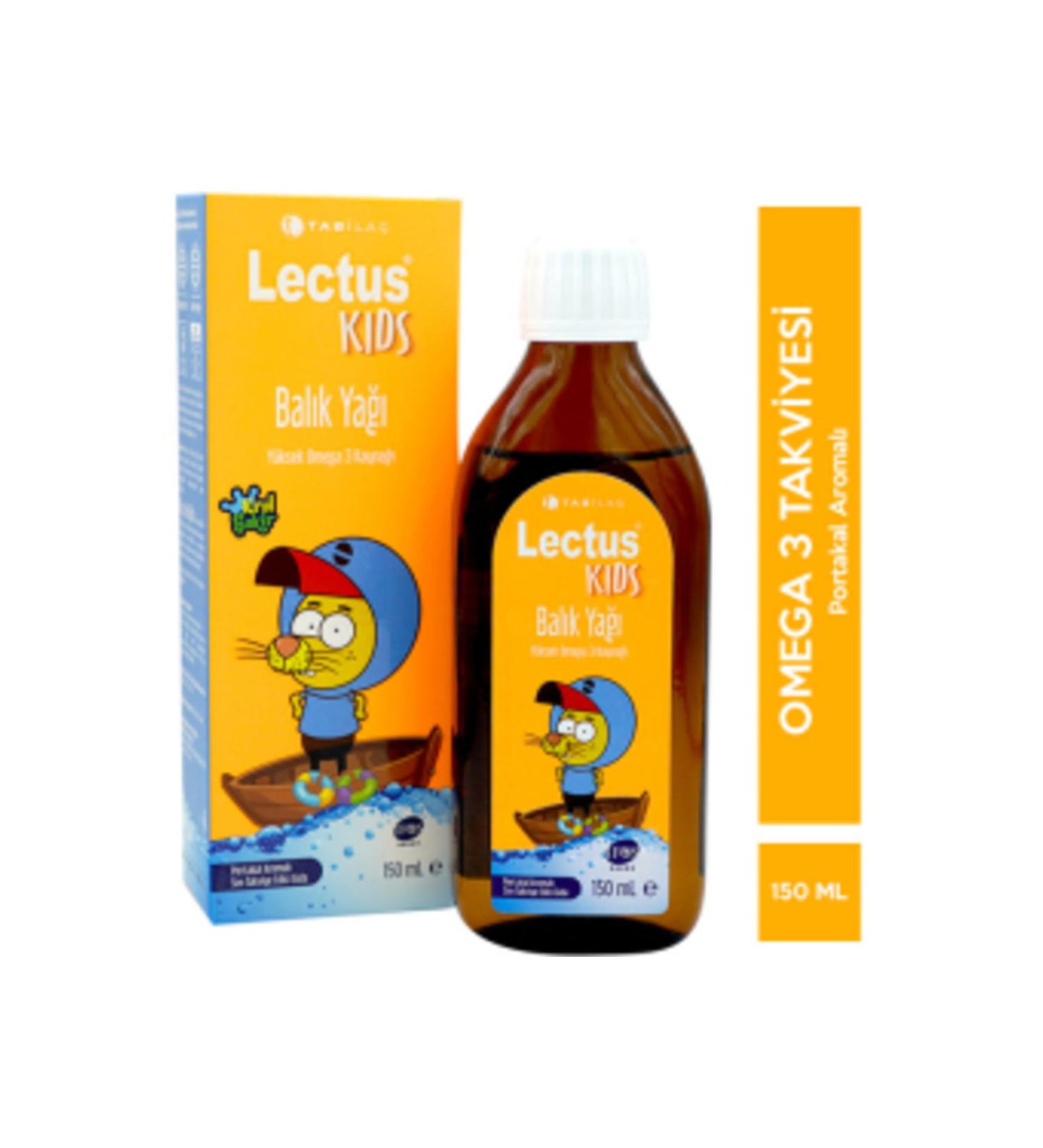 NOVAFACE STD Lectus Kids Kral akir Orange Flavored Fish Oil 150 ML (SINGLE)