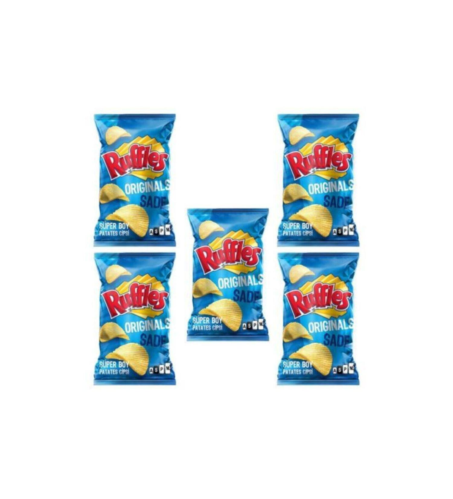 Ruffles Original Plain Potato Chips 103 Gr X 5 Pcs