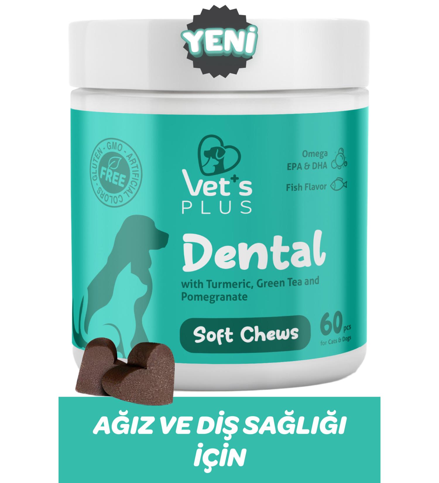 Vet's Plus Dental Chewable Tablets 60's (CATS AND DOGS CHINESE DENTAL CARE) - Buy Online on GoSupps.com