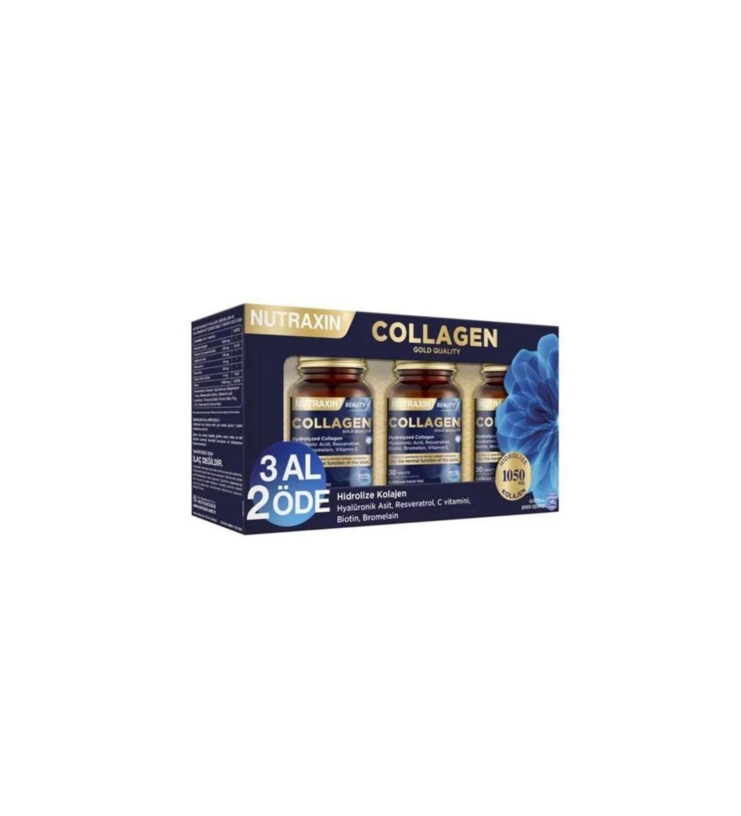 Nutraxin Beauty Gold Collagen 30 Tablets Buy 3 Pay 2