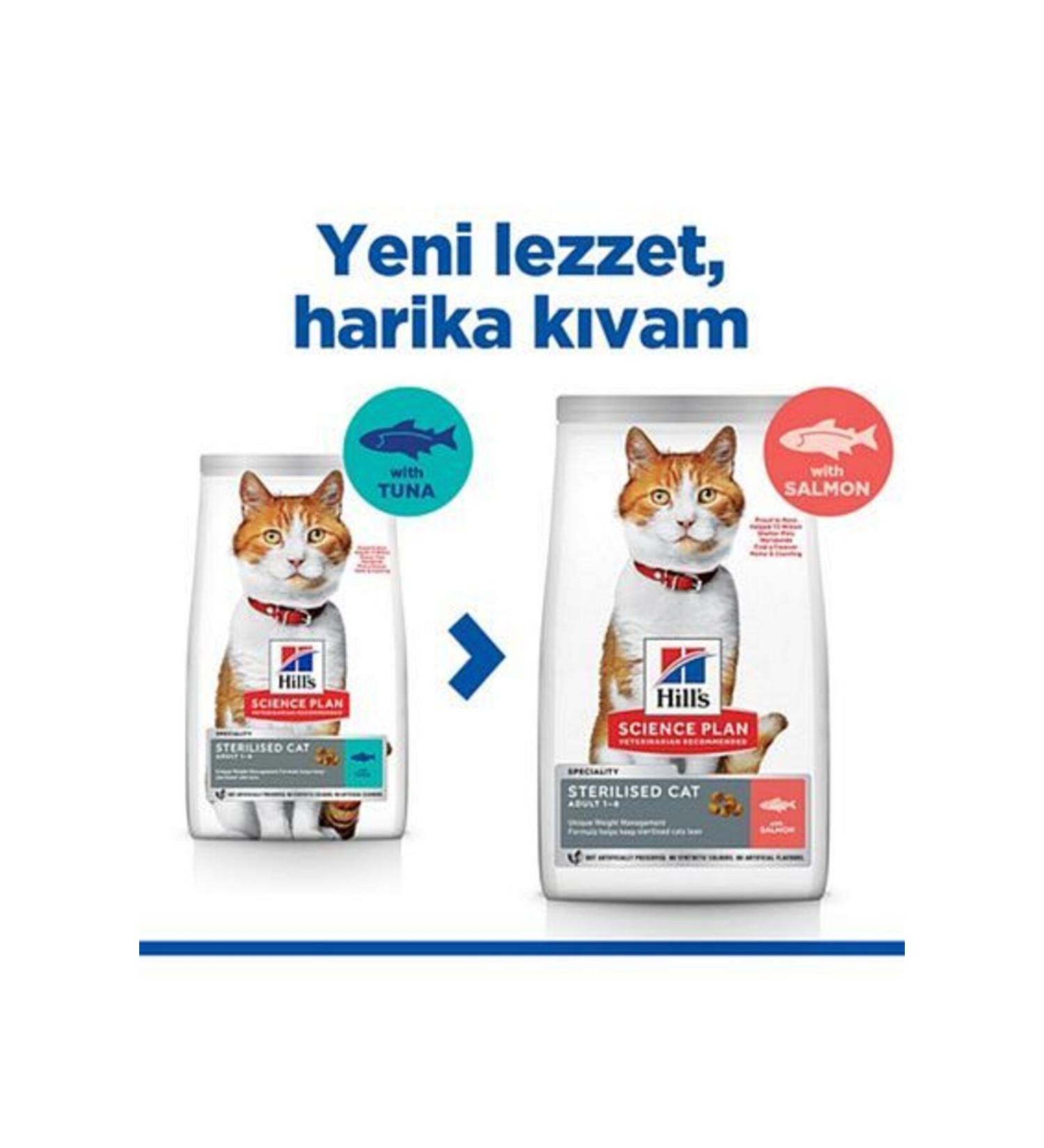 Hill's Salmon Sterilized Cat Food 3 Kg - Buy Online on GoSupps.com