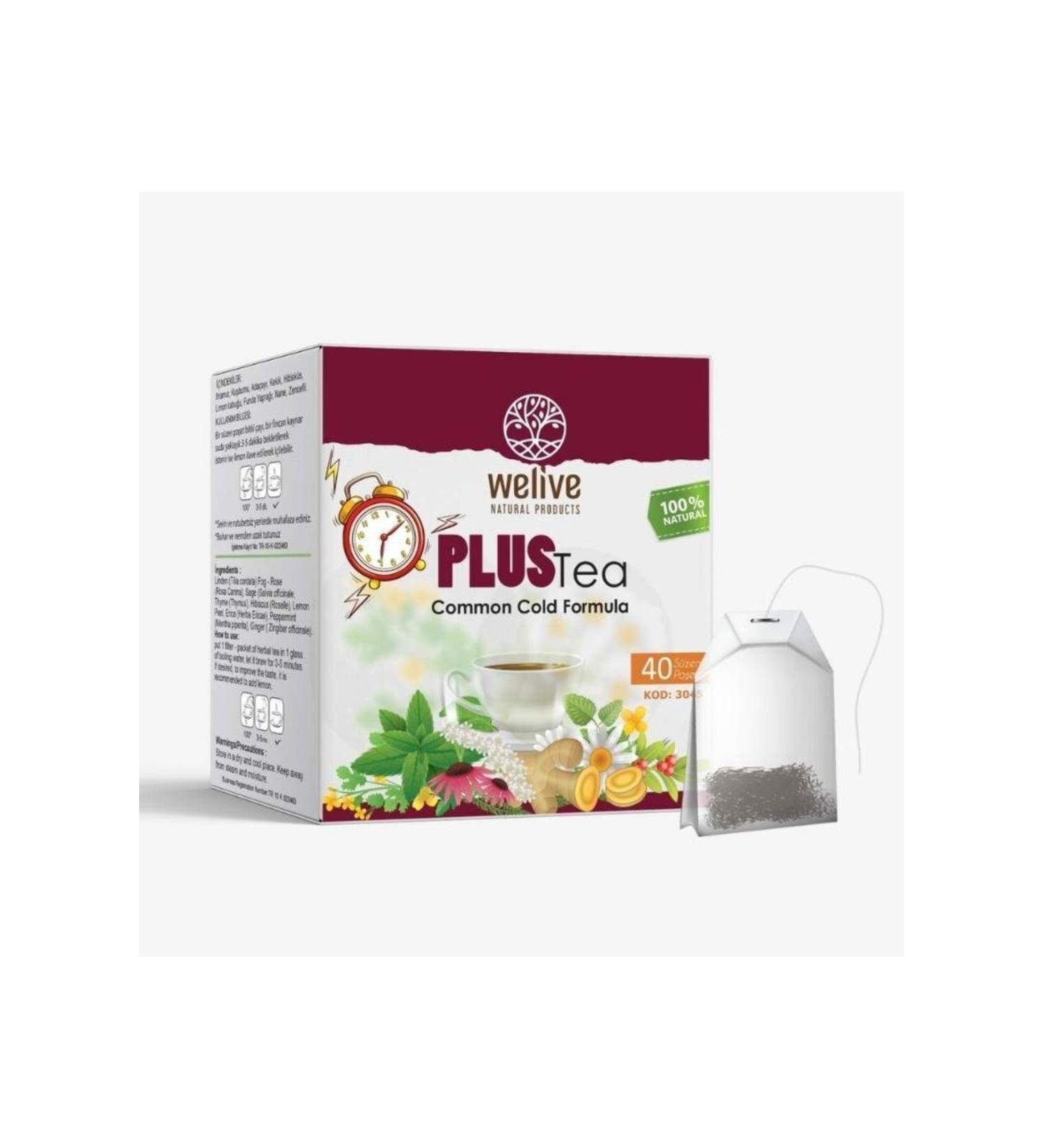 Welive Rlx Tea 40'li Filtered Tea and Plus Tea 40'li Filtered Tea (1 Rlx Tea + 1 Plus Tea)