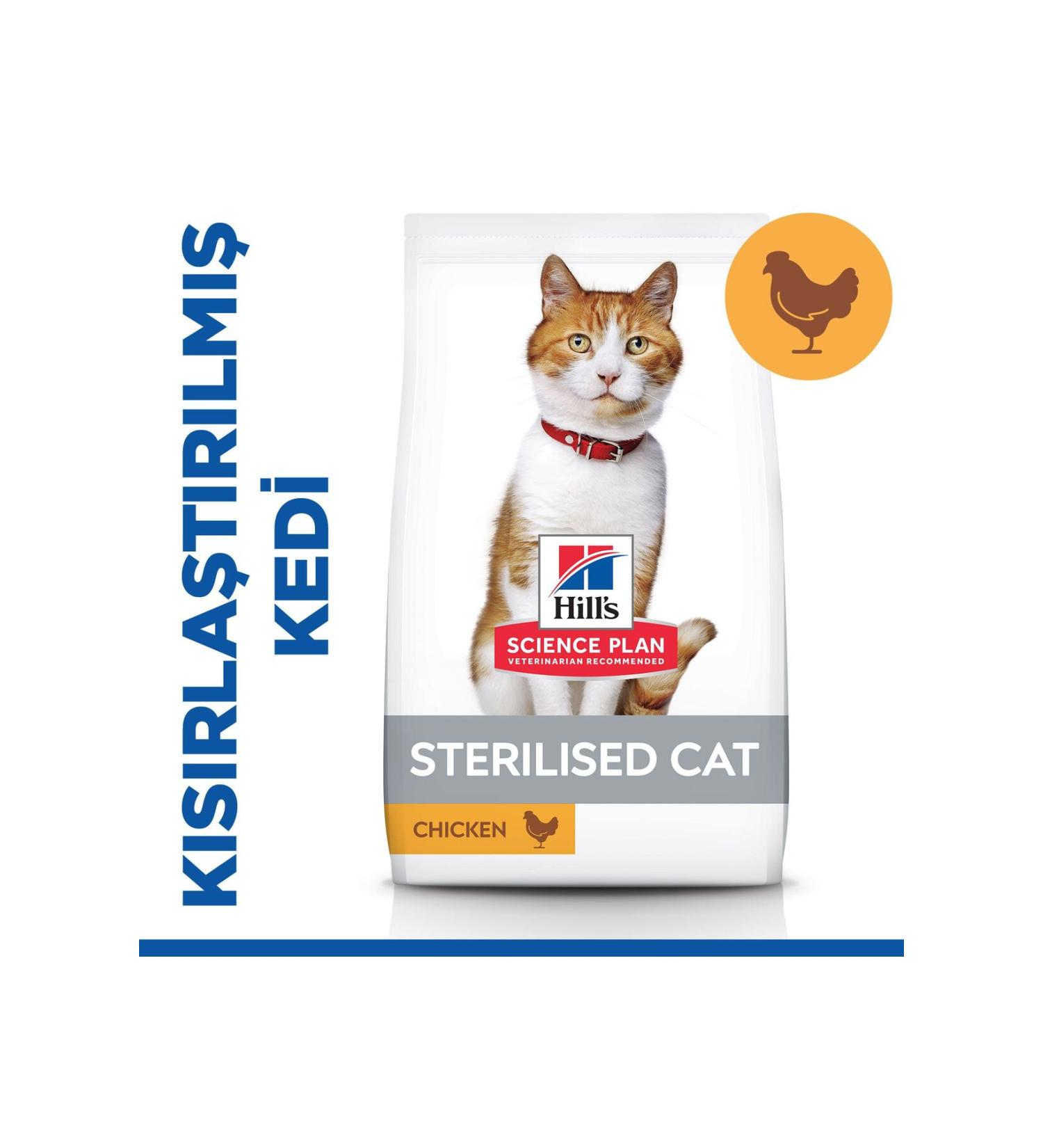 Hill's SCIENCE PLAN Chicken Sterilized Adult Cat Food 3 kg - Buy Online on GoSupps.com